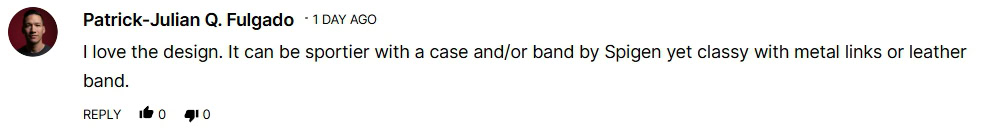 Comentários do leitor sobre a linguagem de design do Pixel Watch