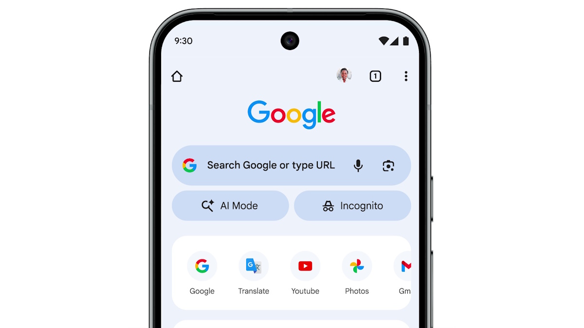 Botão Modo AI do Google Chrome
