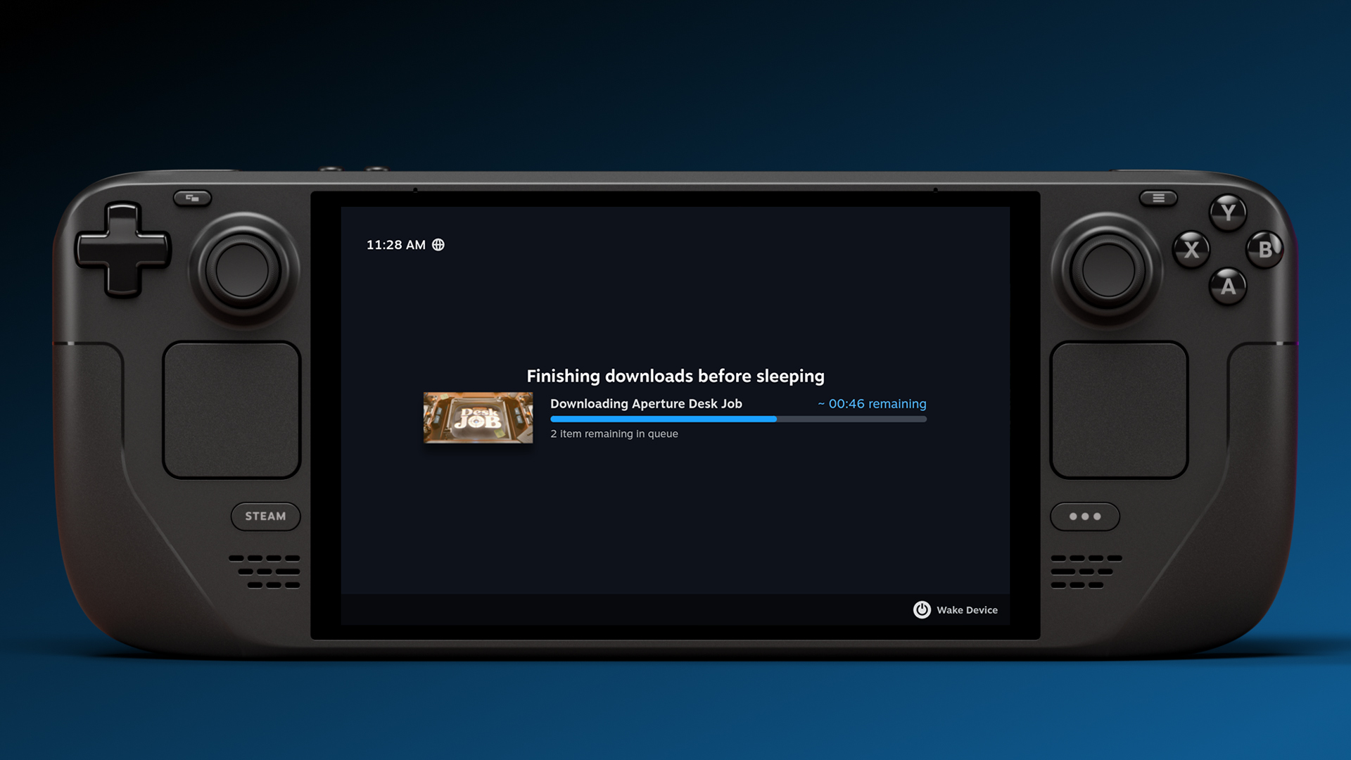 Exibir modo de download no Steam Deck Exibir modo de download no Steam Deck