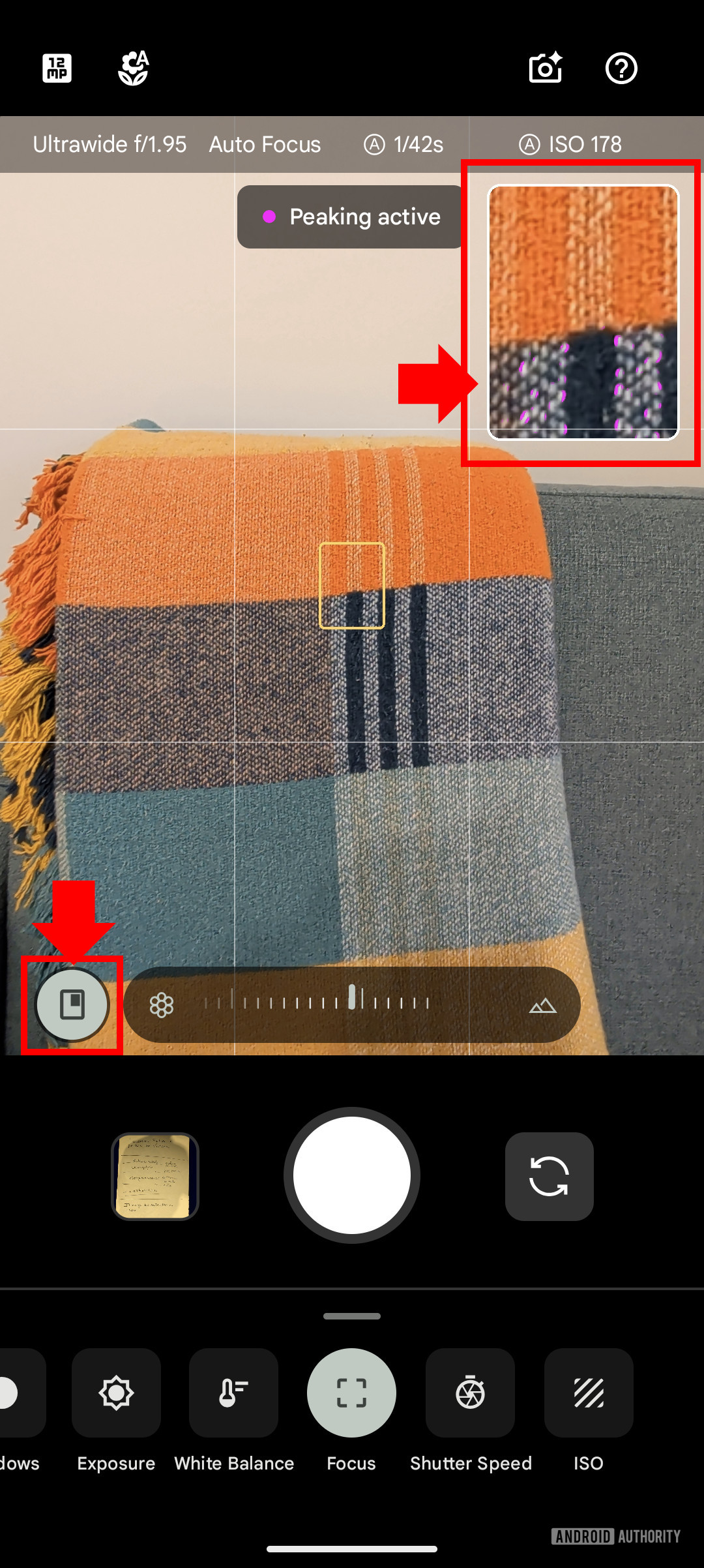Foco manual do Google Pixel 10 Pro com visor ampliado para pico de foco Foco manual do Google Pixel 10 Pro com visor ampliado para pico de foco