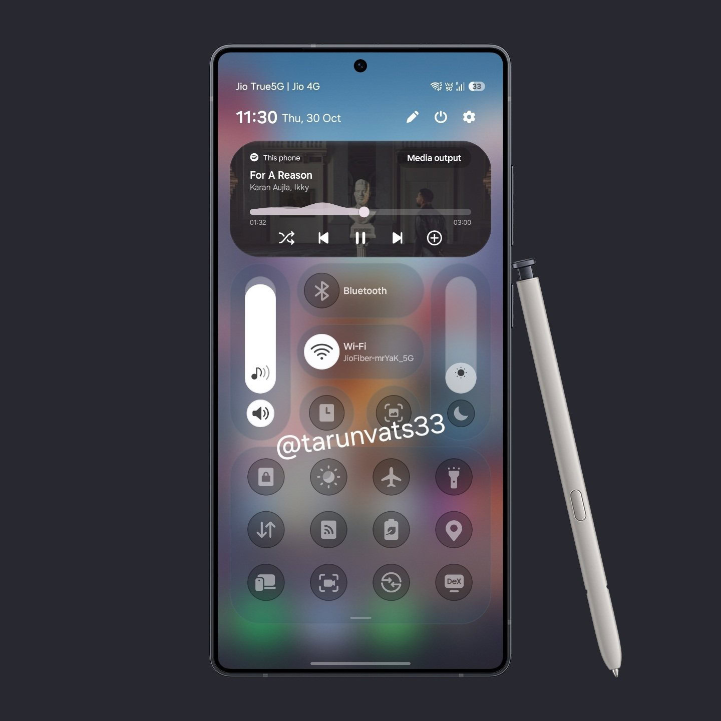 one ui 8.5 atualizou configurações rápidas