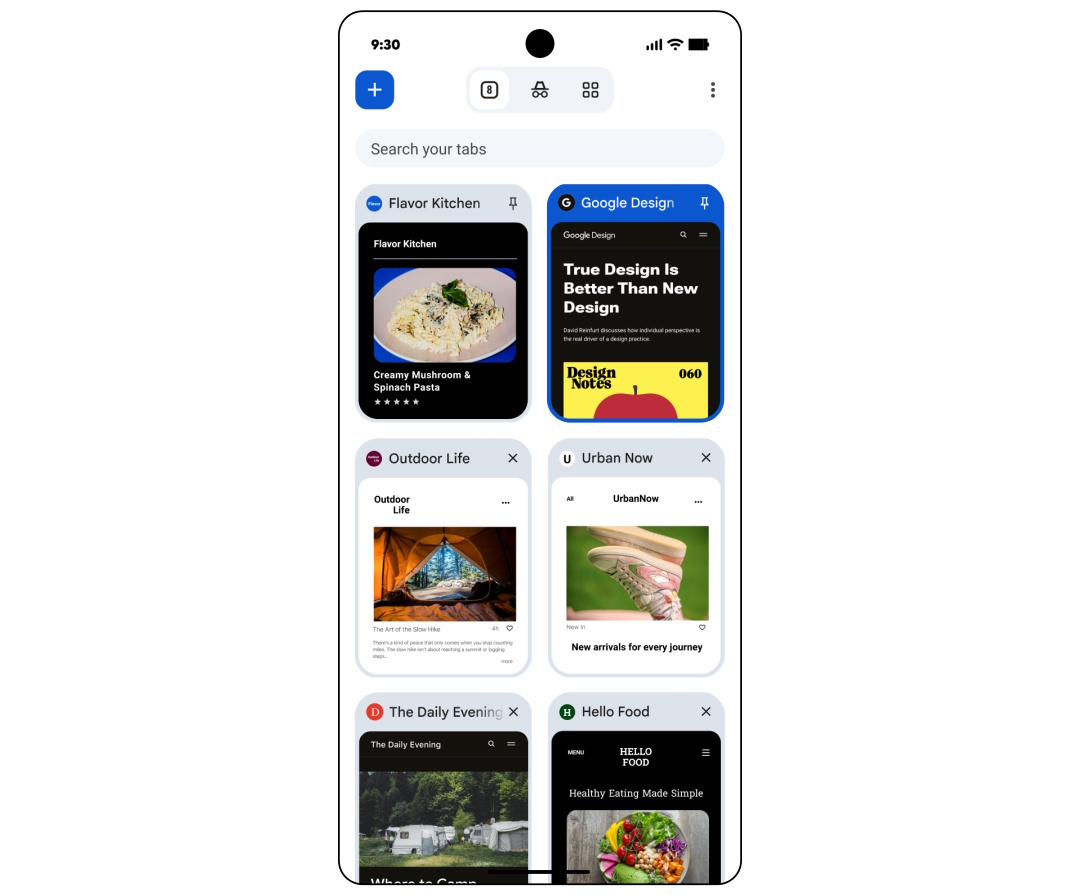 Guias fixadas no Google Chrome Guias fixadas no Google Chrome