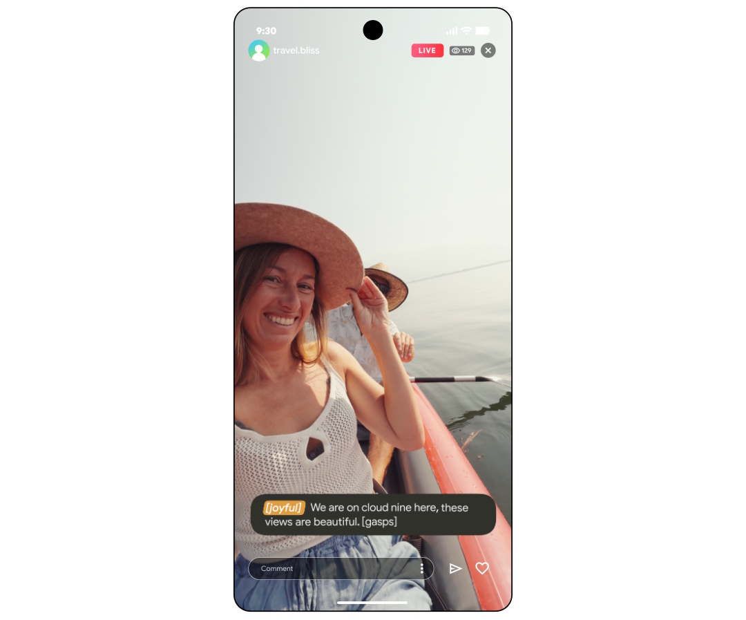 Android Live Captions obtém legendas mais expressivas Android Live Captions obtém legendas mais expressivas