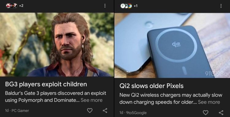Manchetes de IA do Google Discover via The Verge