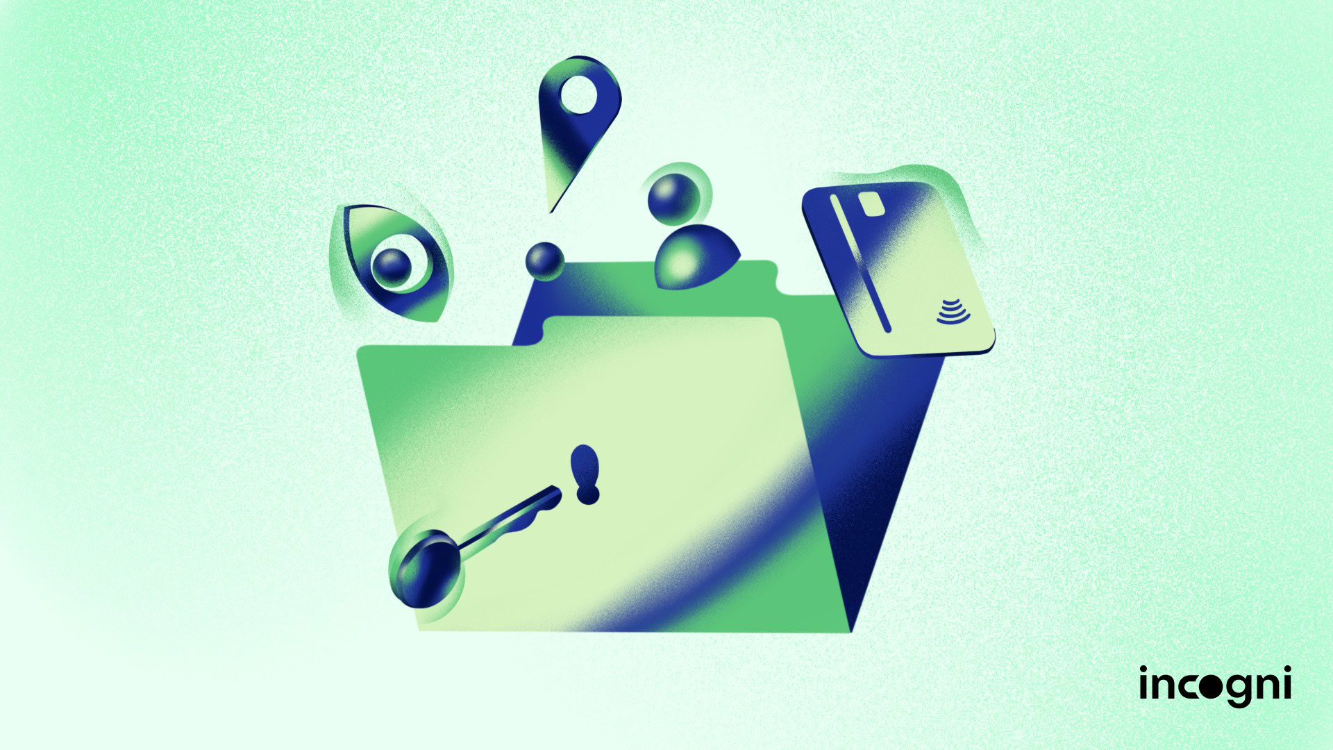 Pasta bloqueada verde incógnita Pasta trancada verde