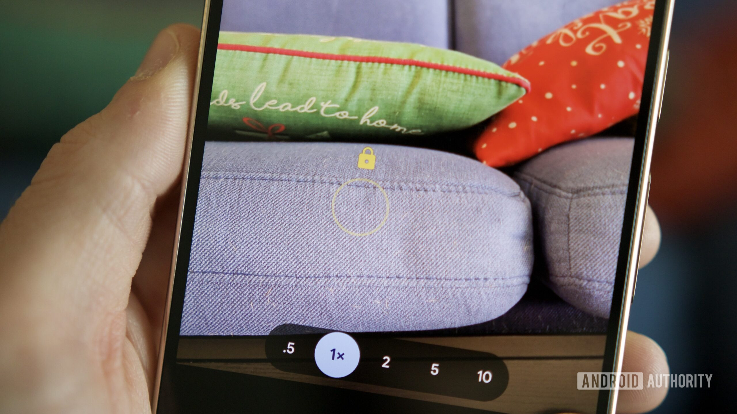 foco de bloqueio da câmera do google pixel Bloqueio de foco no aplicativo Pixel Camera.