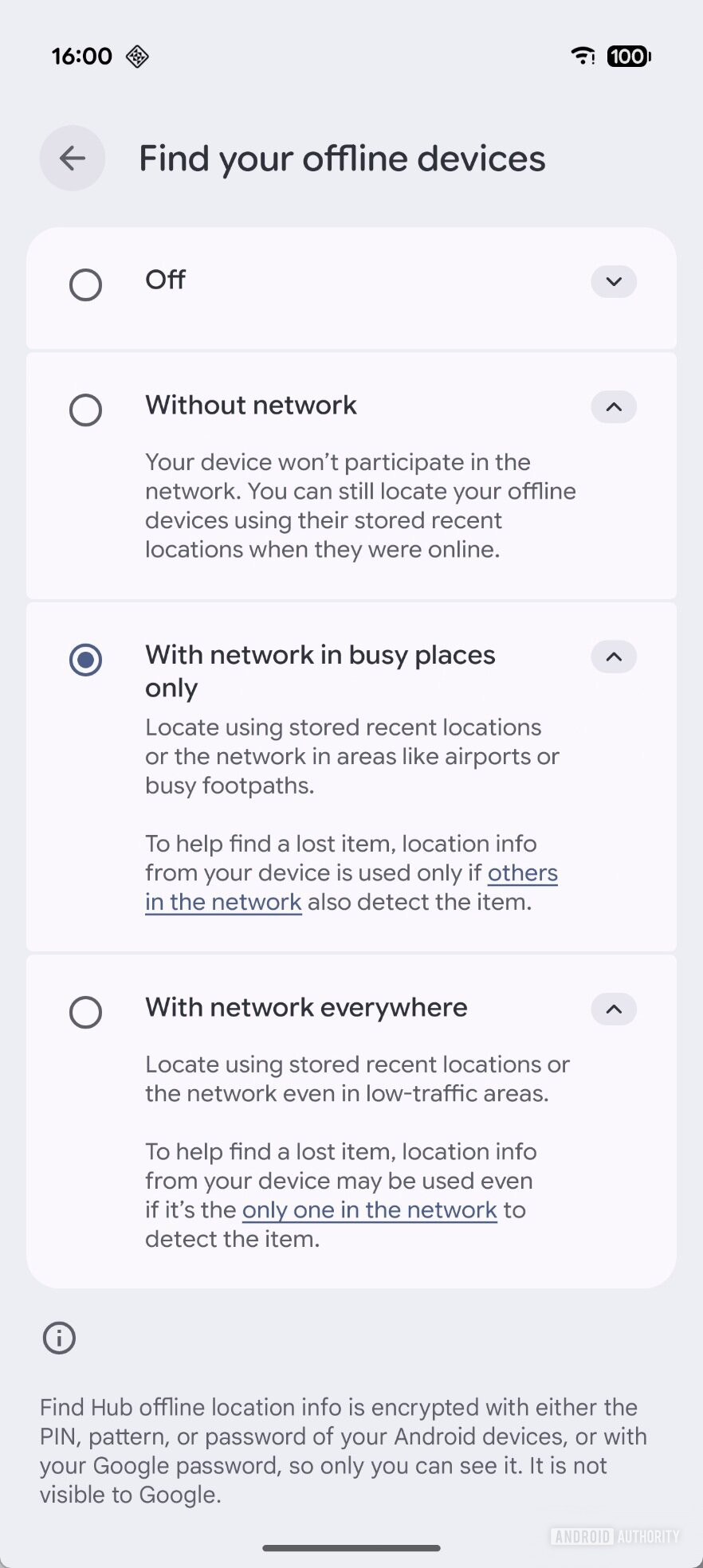 Encontre as configurações de rede do Hub no Android 2