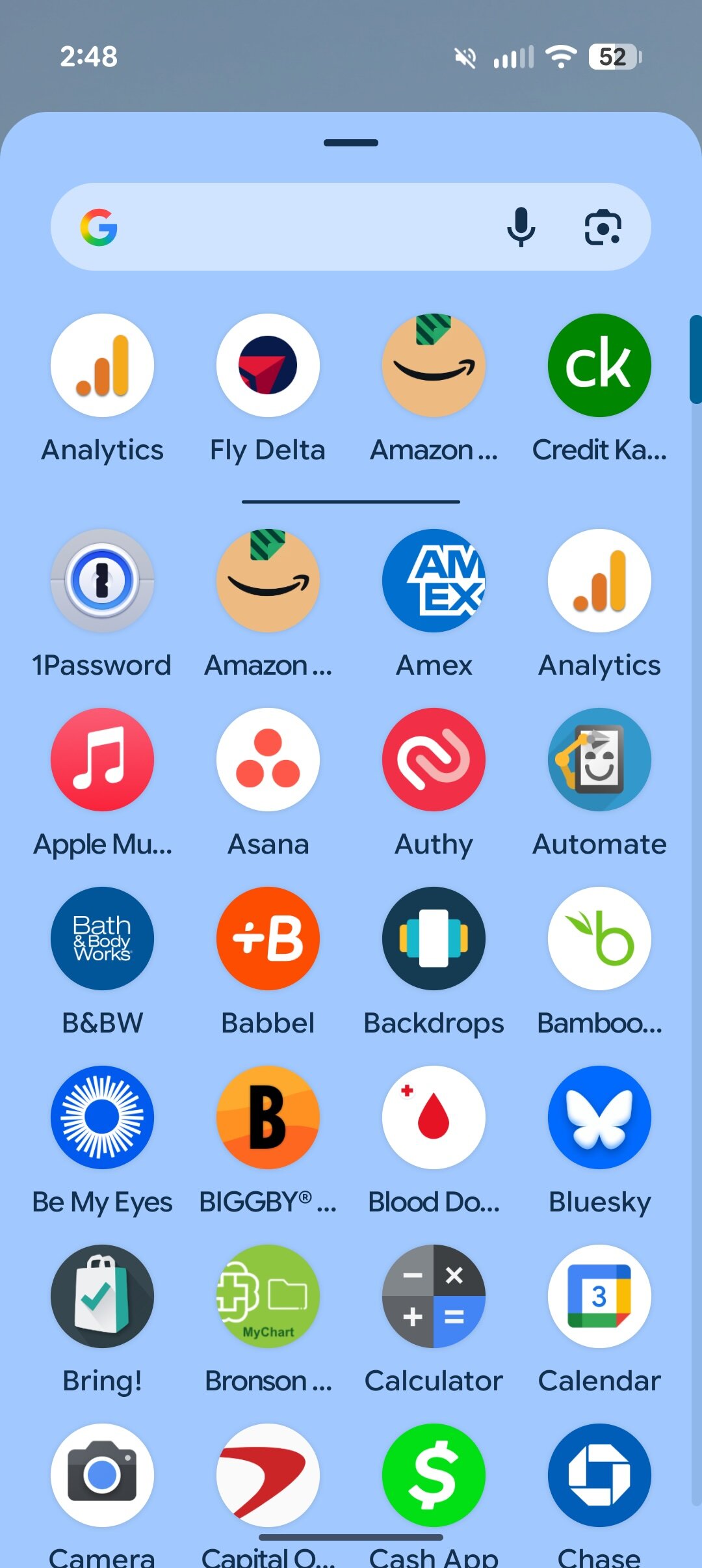 Efeito de desfoque de fundo desativado em um Pixel com Android 16 QPR2.