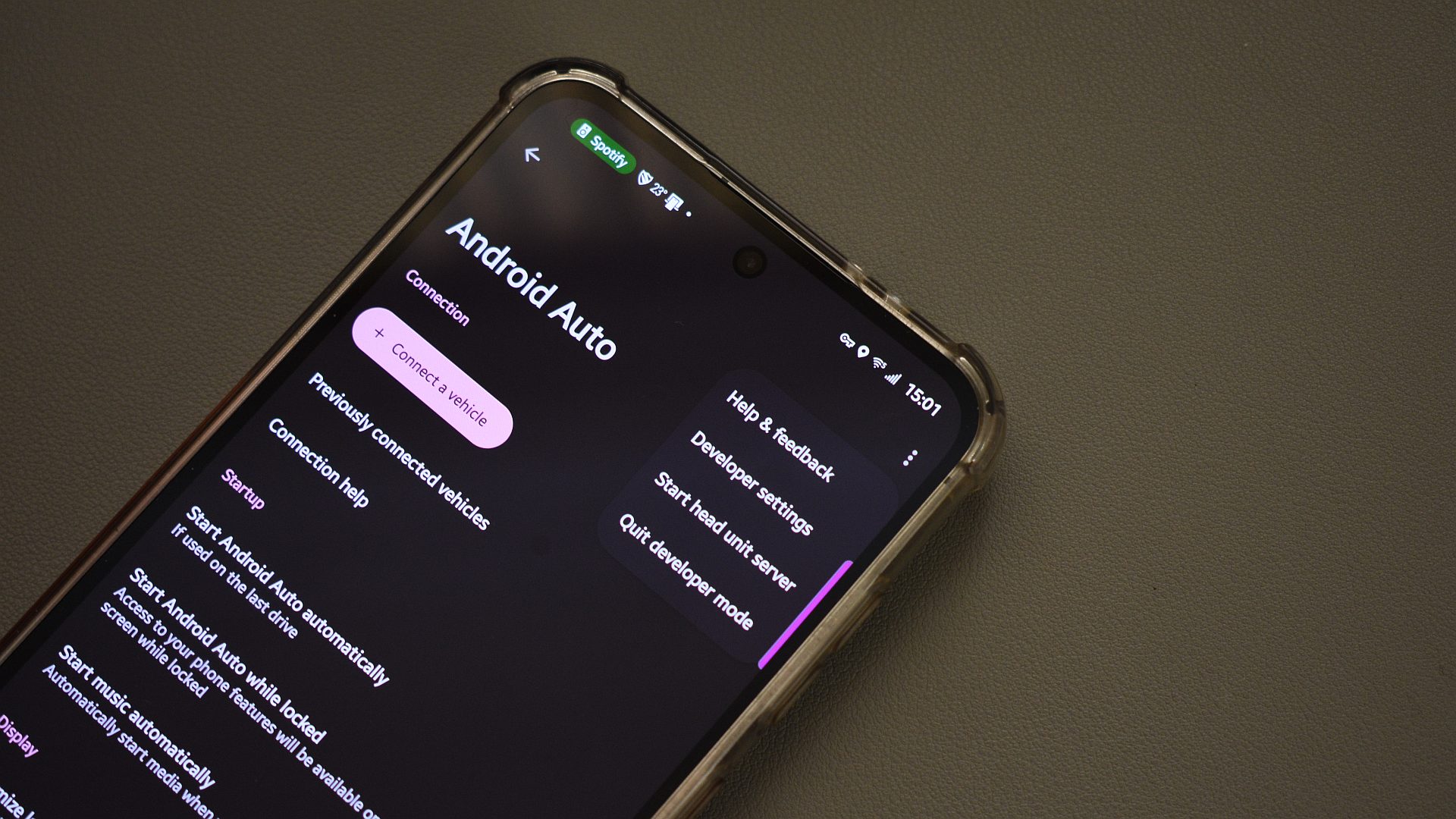configurações do desenvolvedor automático do Android 1