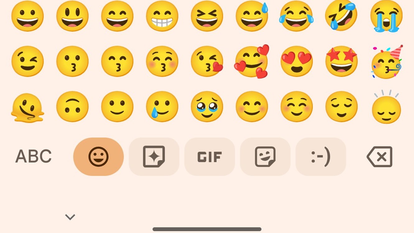 Fechamento da implementação de ajustes de cores da página de emojis beta do Gboard