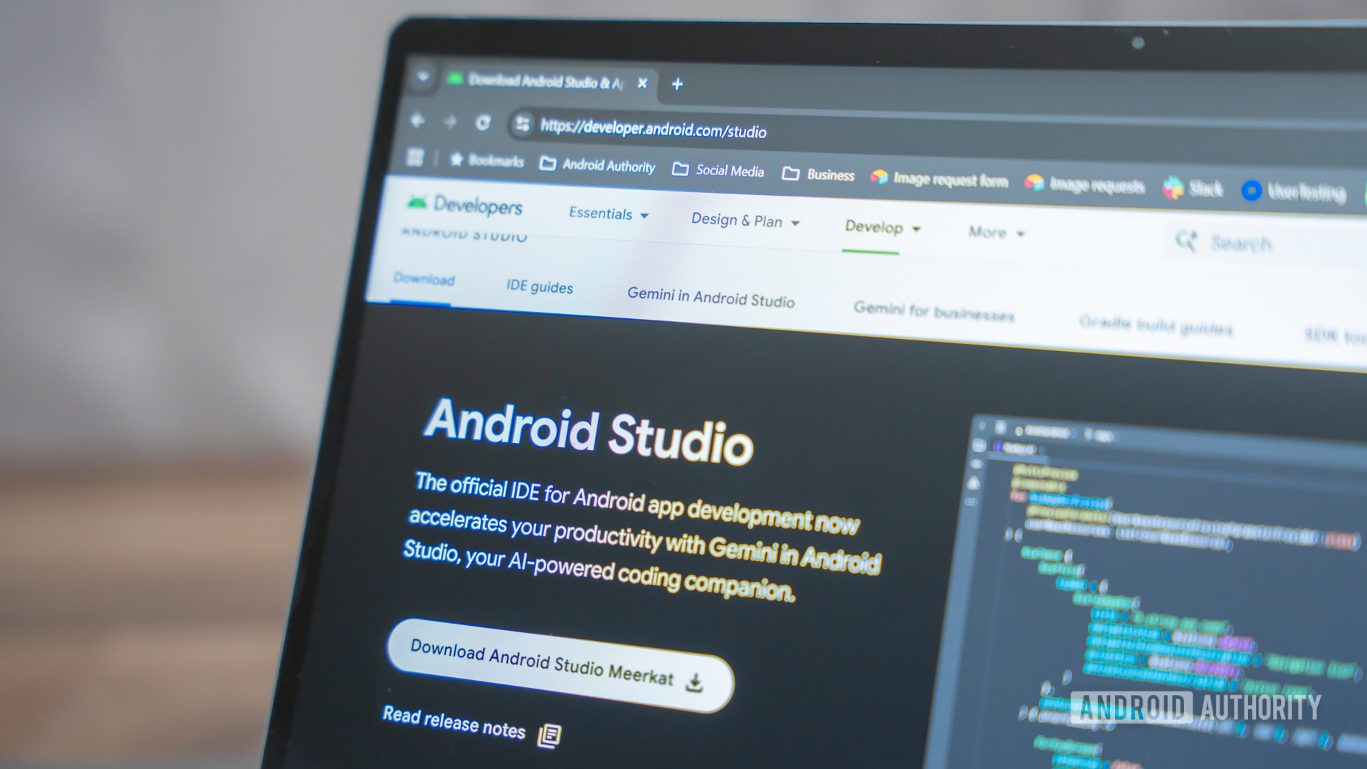Site do Android Studio no laptop Windows 1 Site do Android Studio no laptop Windows 1
