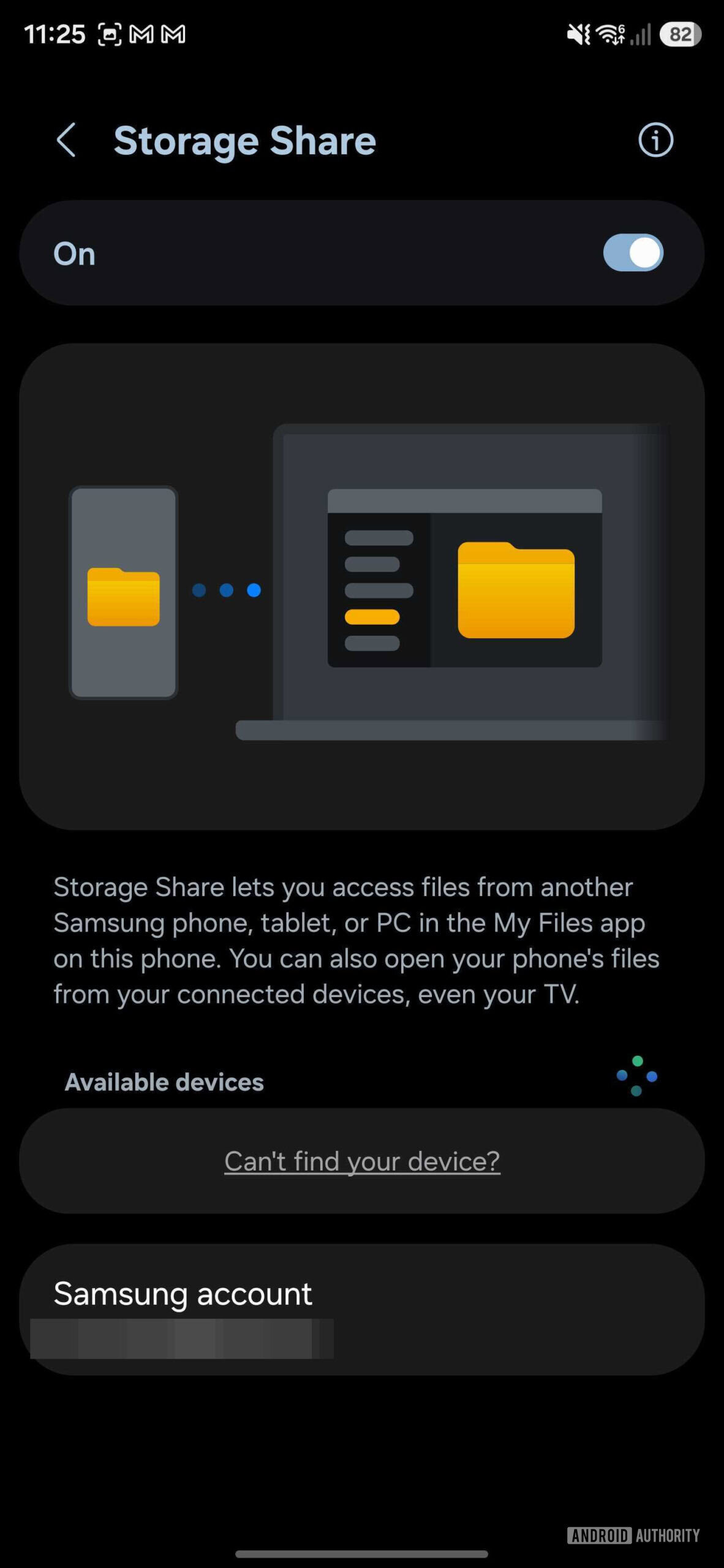 Compartilhamento de armazenamento Samsung One UI 8.5