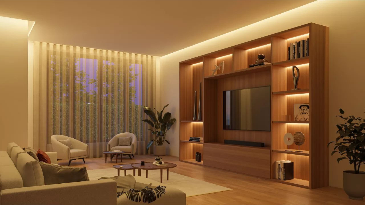 Faixa de luz solo matiz