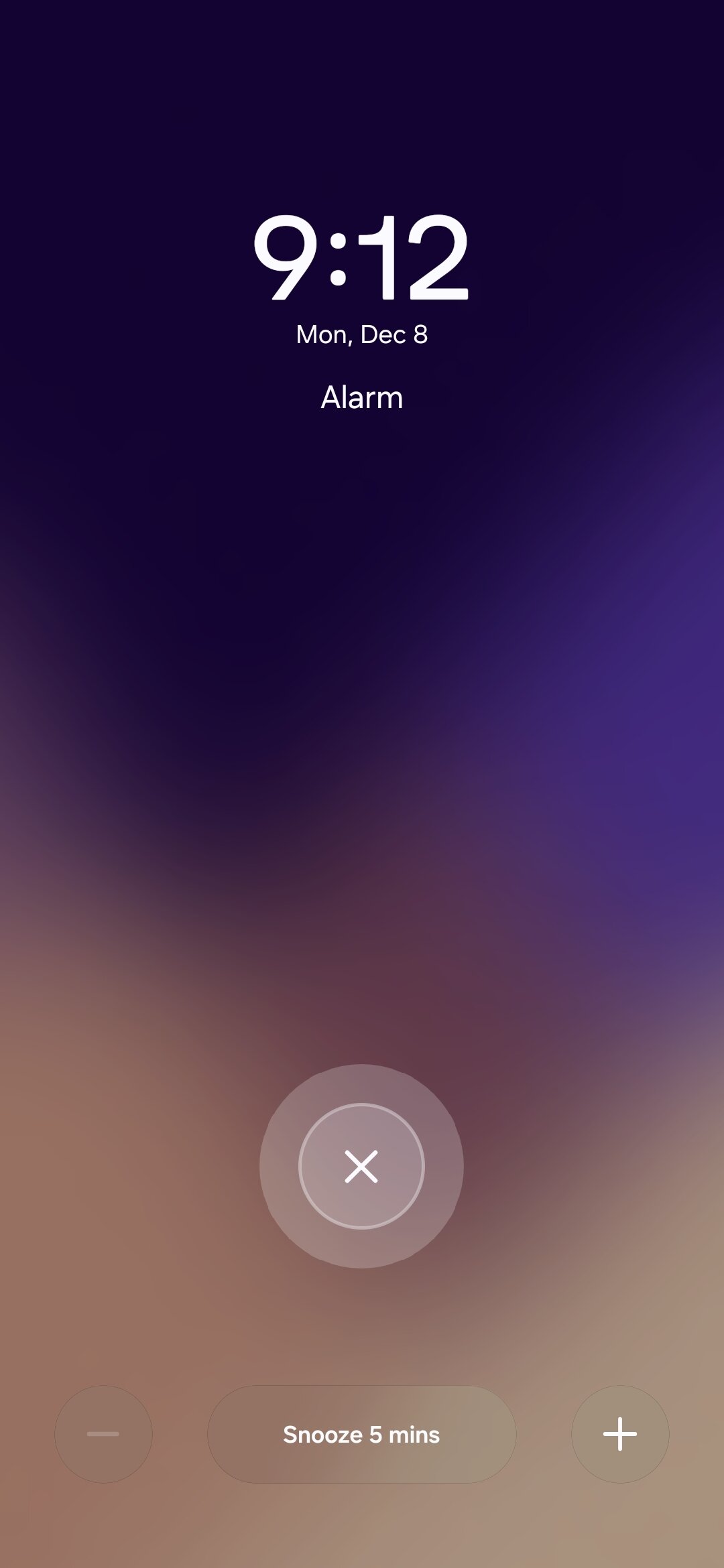 Tela de alarme Samsung One UI 8