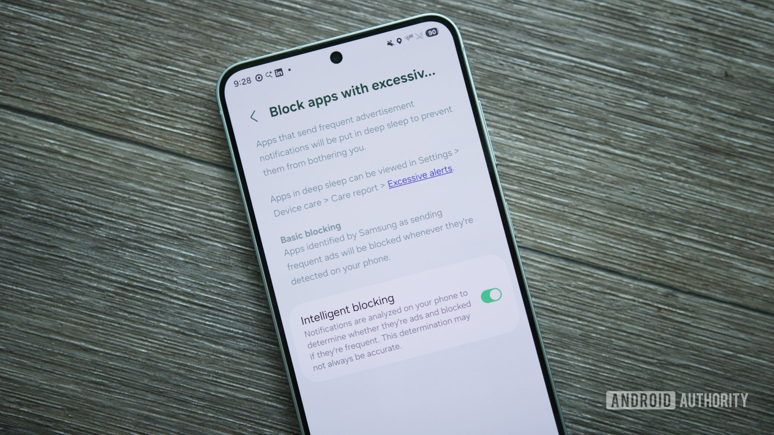 Configurações de notificação excessivas no One UI 8.5.