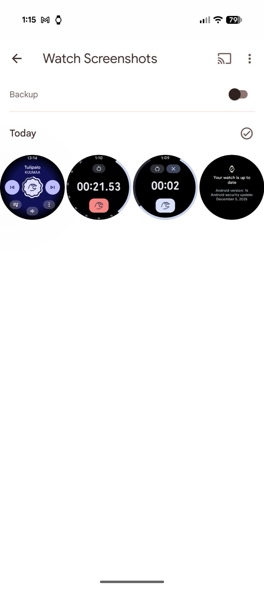 pixel watch salva automaticamente a visualização da captura de tela nas fotos 2