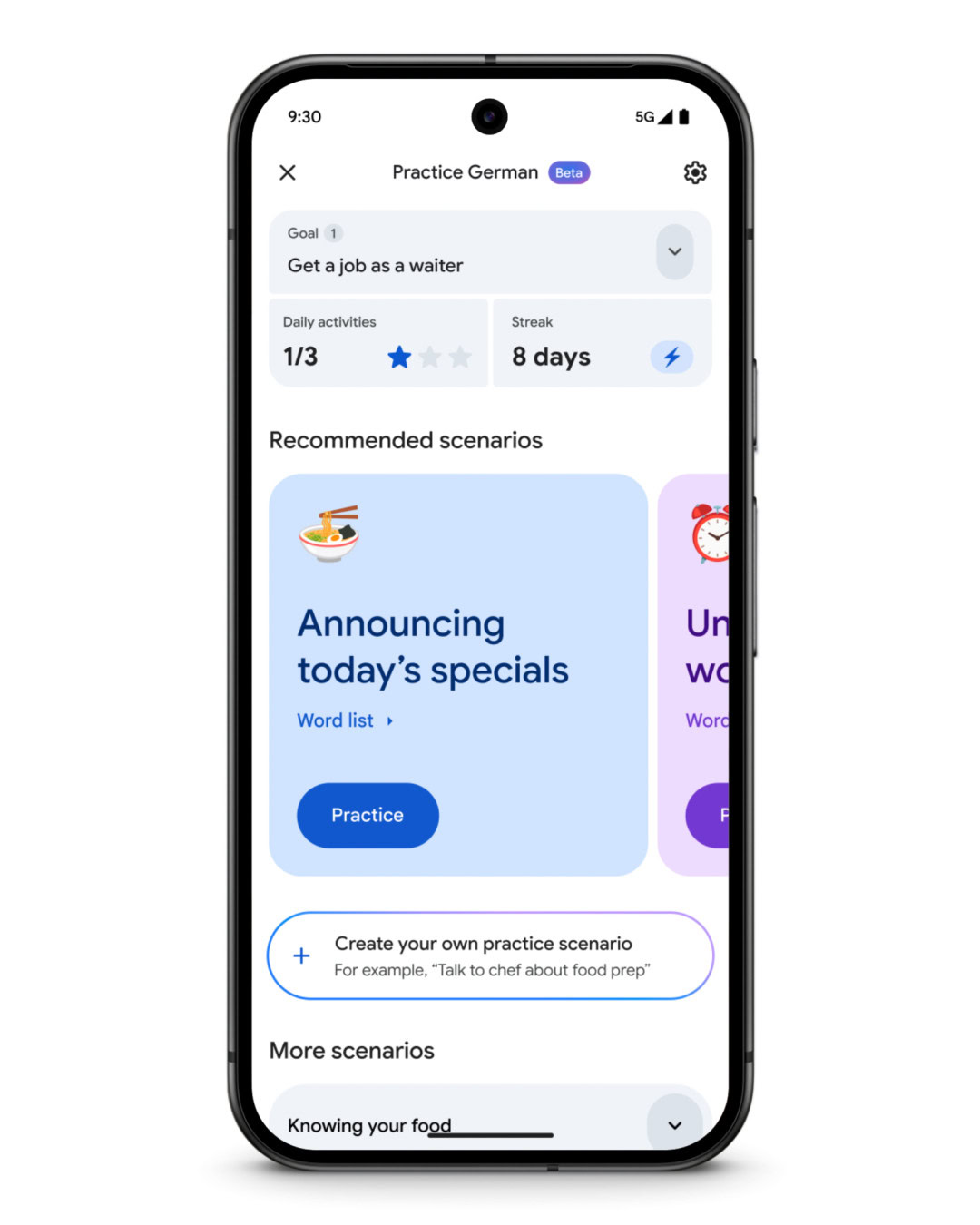 google tradutor sequências diárias