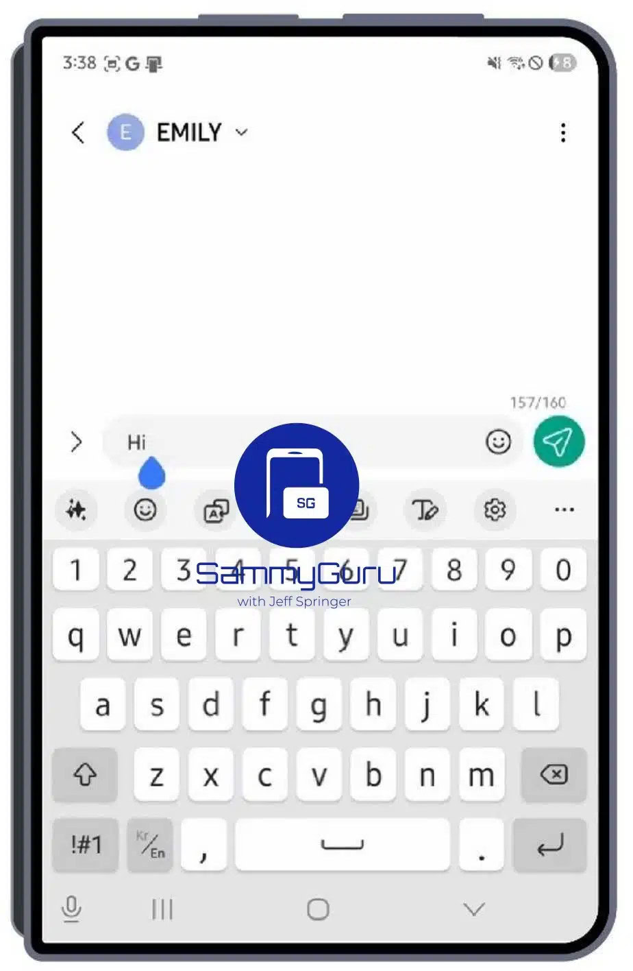 Conceito de dobra larga Samsung 3