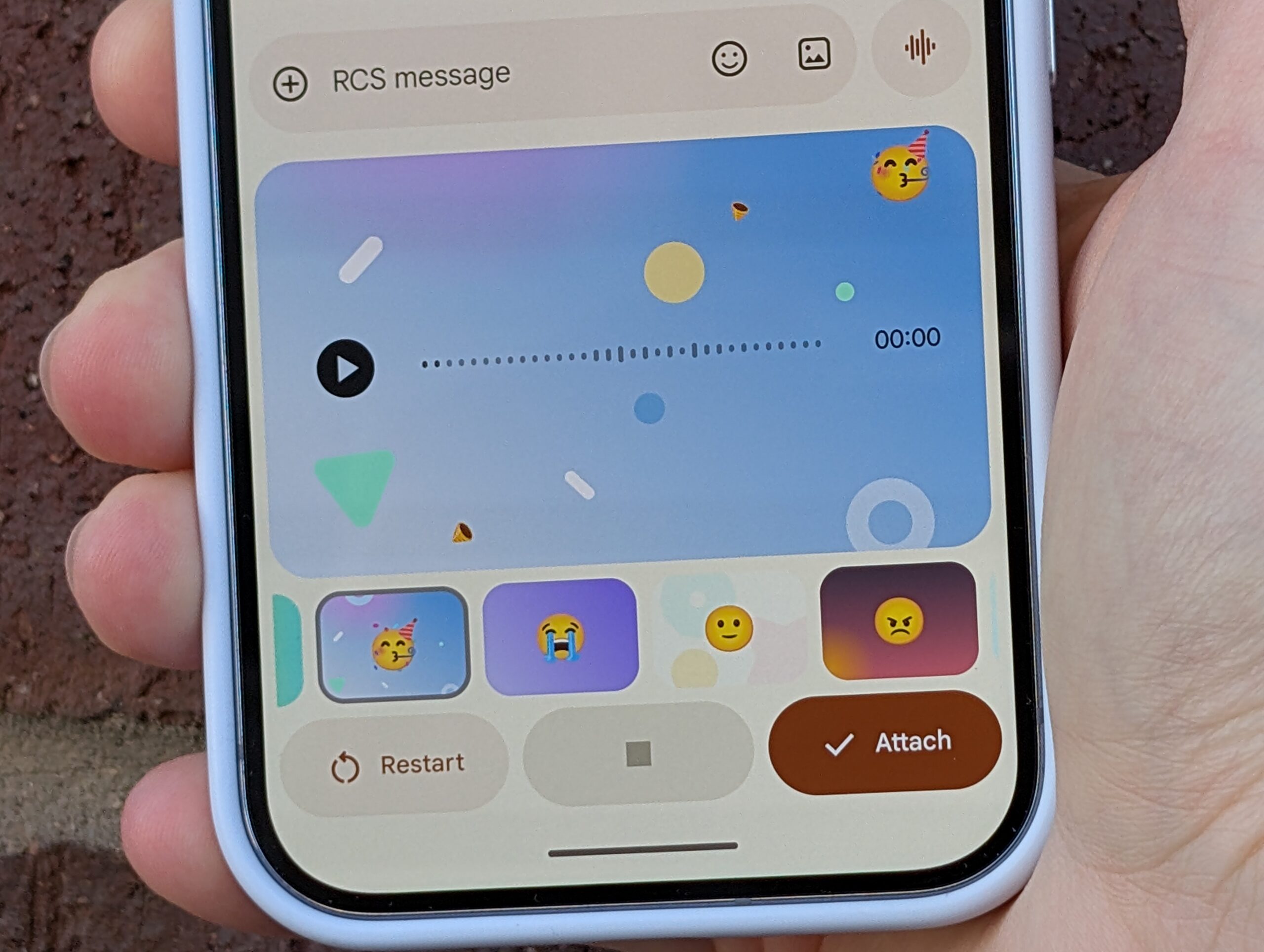 Mensagem de voz no Mensagens do Google no Google Pixel 10 Pro