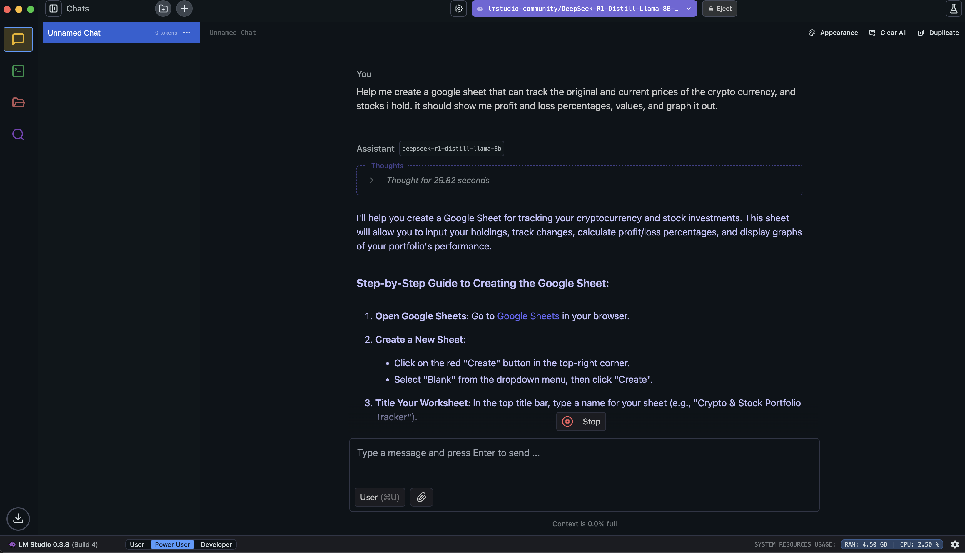 Planilha Google personalizada LMStudio Deepseek Planilha Google personalizada LMStudio Deepseek