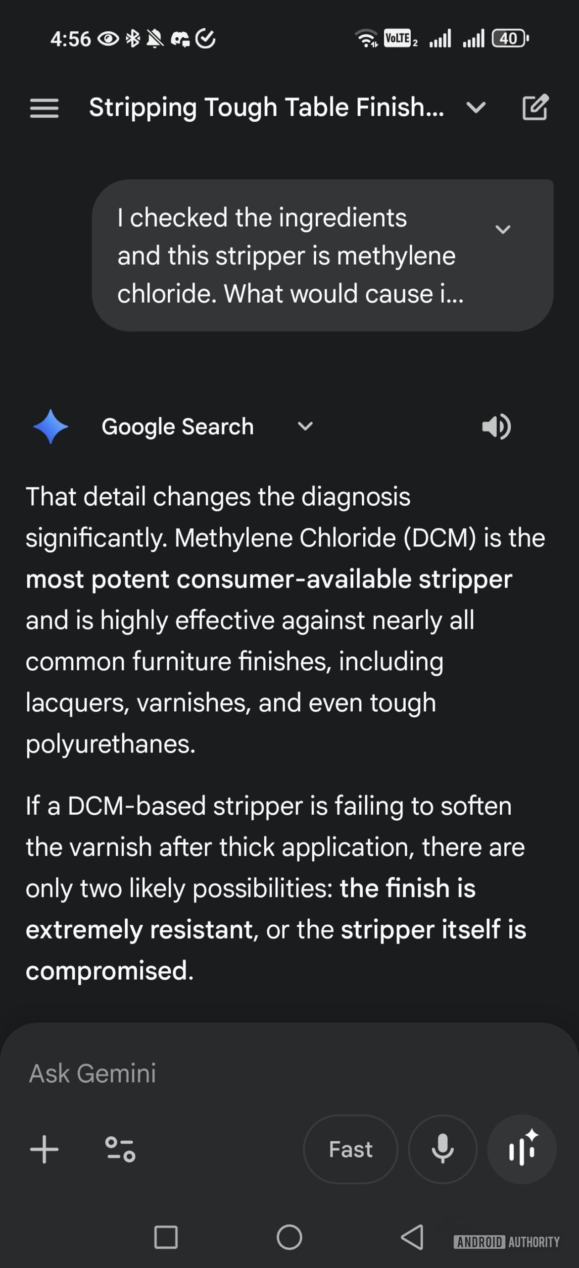 resposta de gêmeos sobre decapante forte