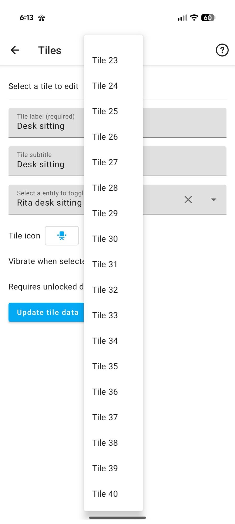 assistente inicial de configurações rápidas do Android 40 blocos disponíveis