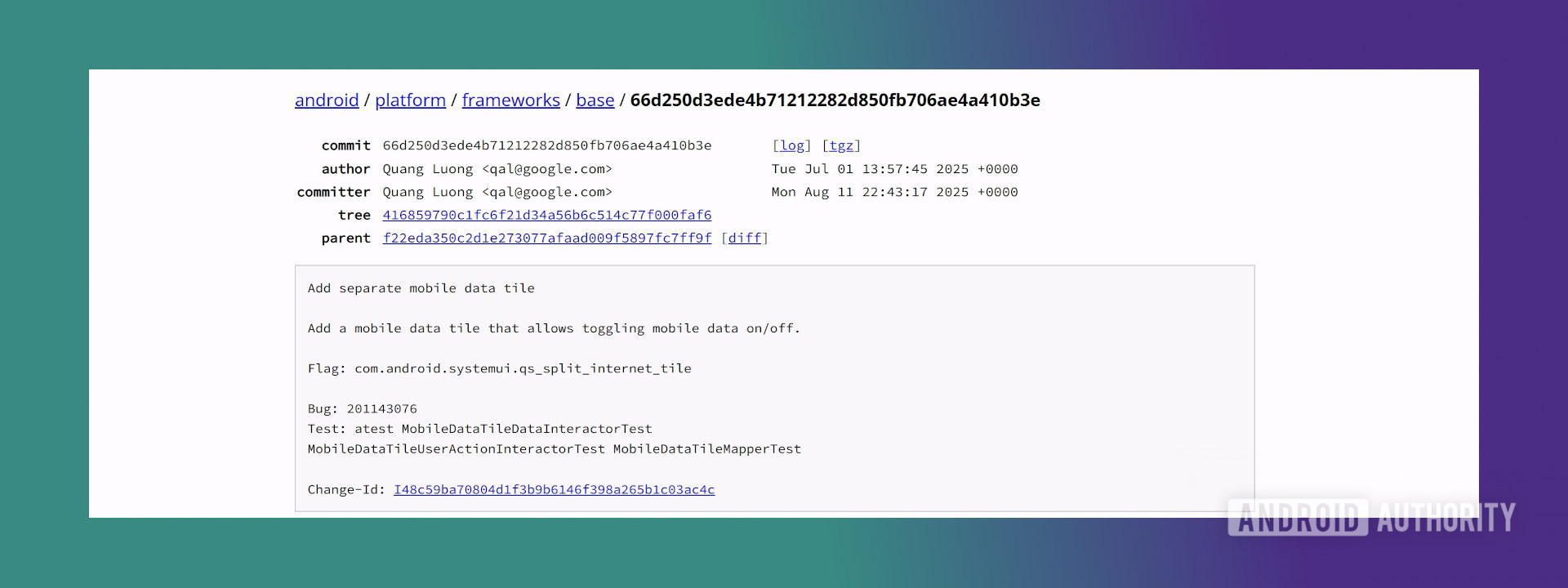 Adicionar alteração de código AOSP de alternância de dados móveis separada Adicionar alteração de código AOSP de alternância de dados móveis separada