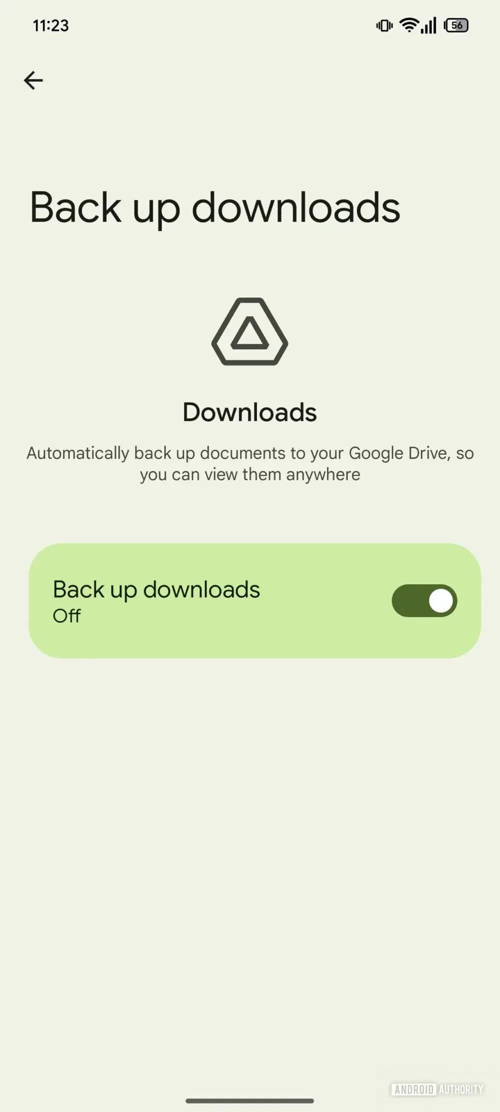 downloads de backup do Android 3