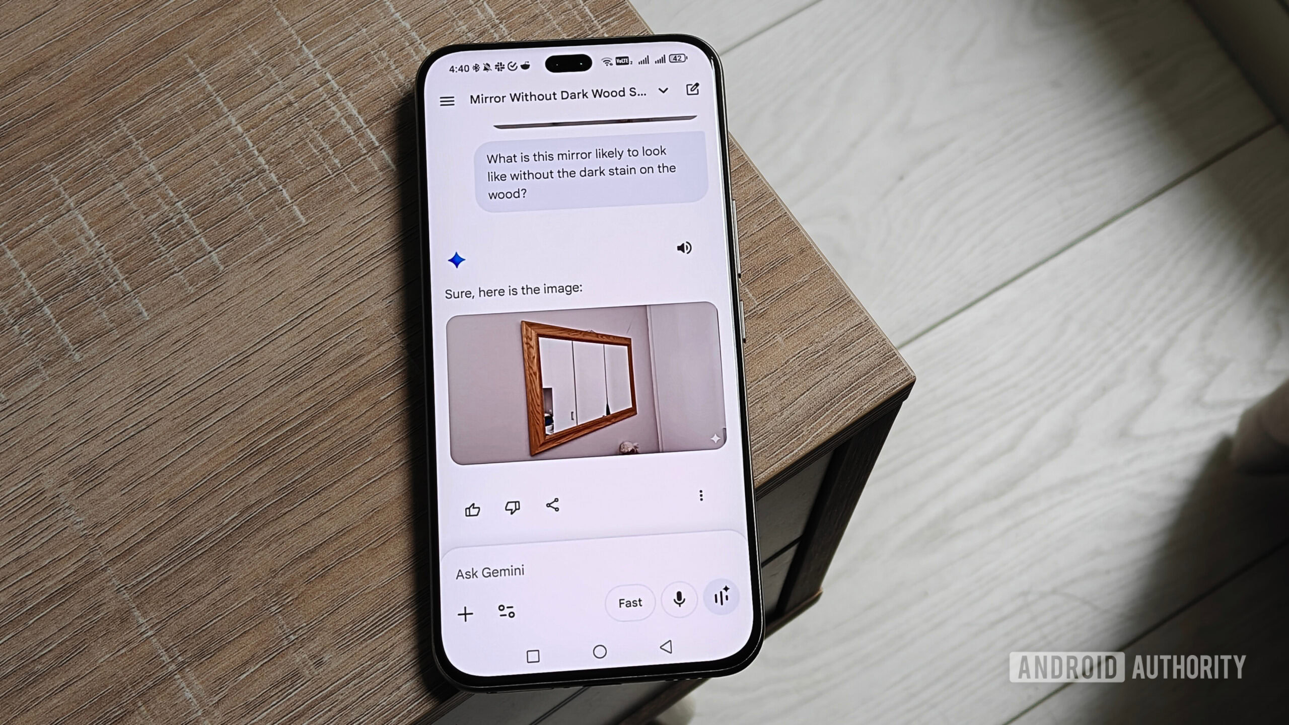 pedindo para Gêmeos mudar a imagem do espelho pedindo para Gêmeos mudar a imagem do espelho