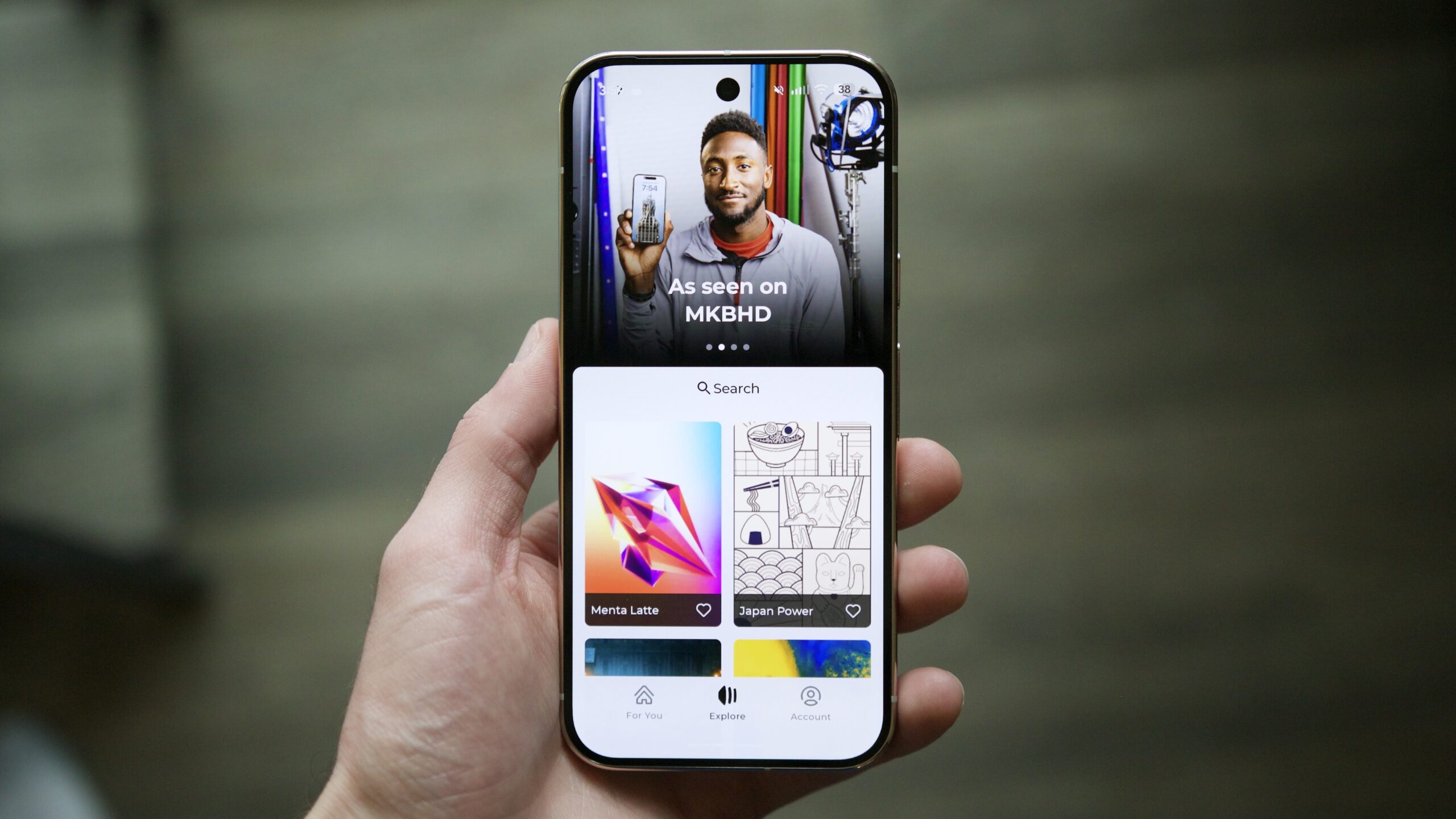 painéis app hero pixel 10 pro Aplicativo Panels do MKBHD em execução em um telefone Pixel.