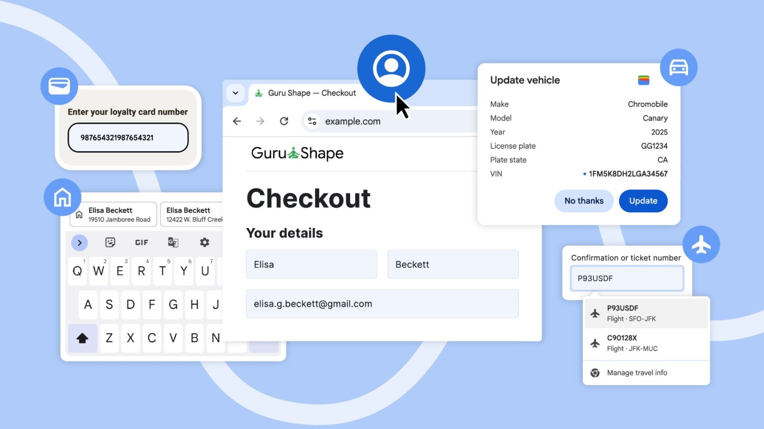 A atualização do Google Chrome com alguns novos superpoderes de preenchimento automático