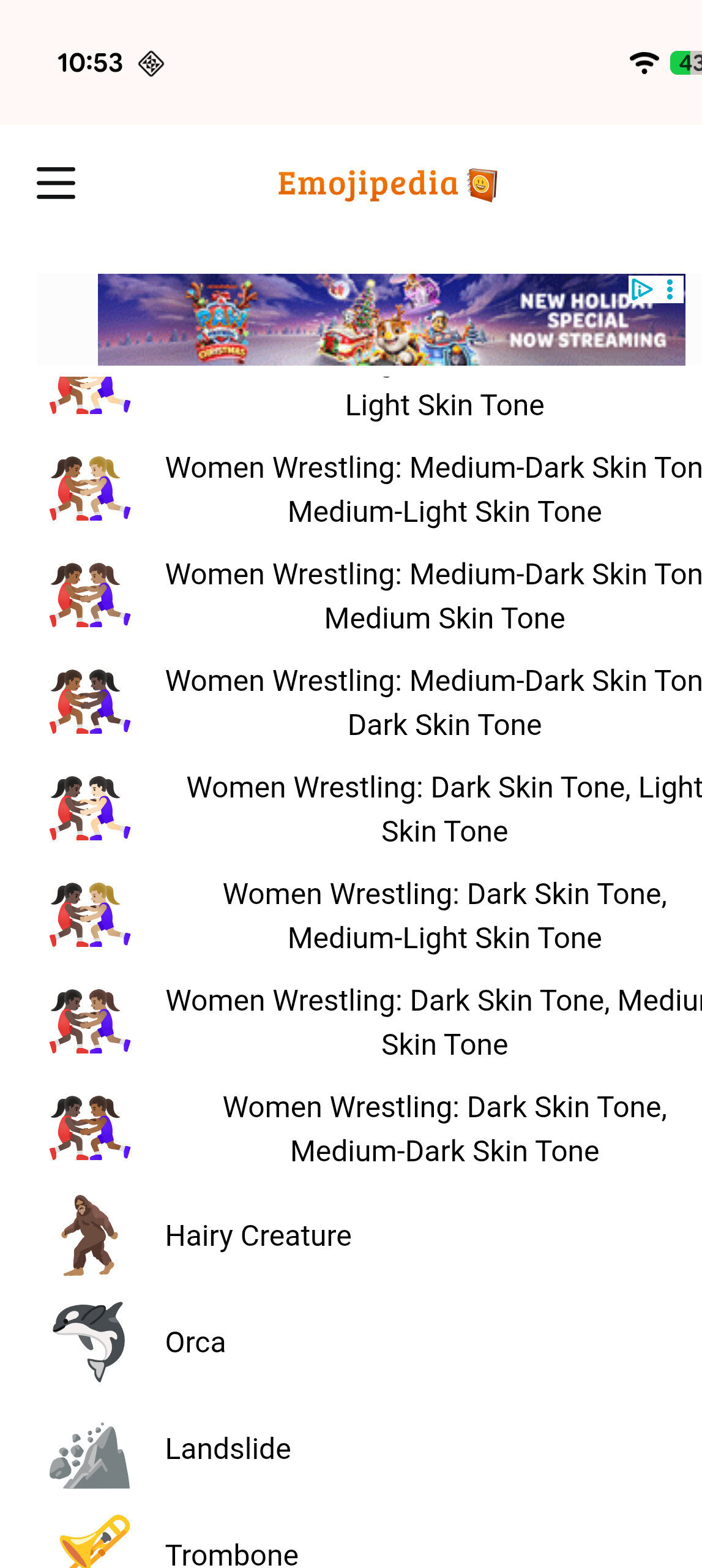 Carregando Emoji 17.0 no Android 16 QPR3