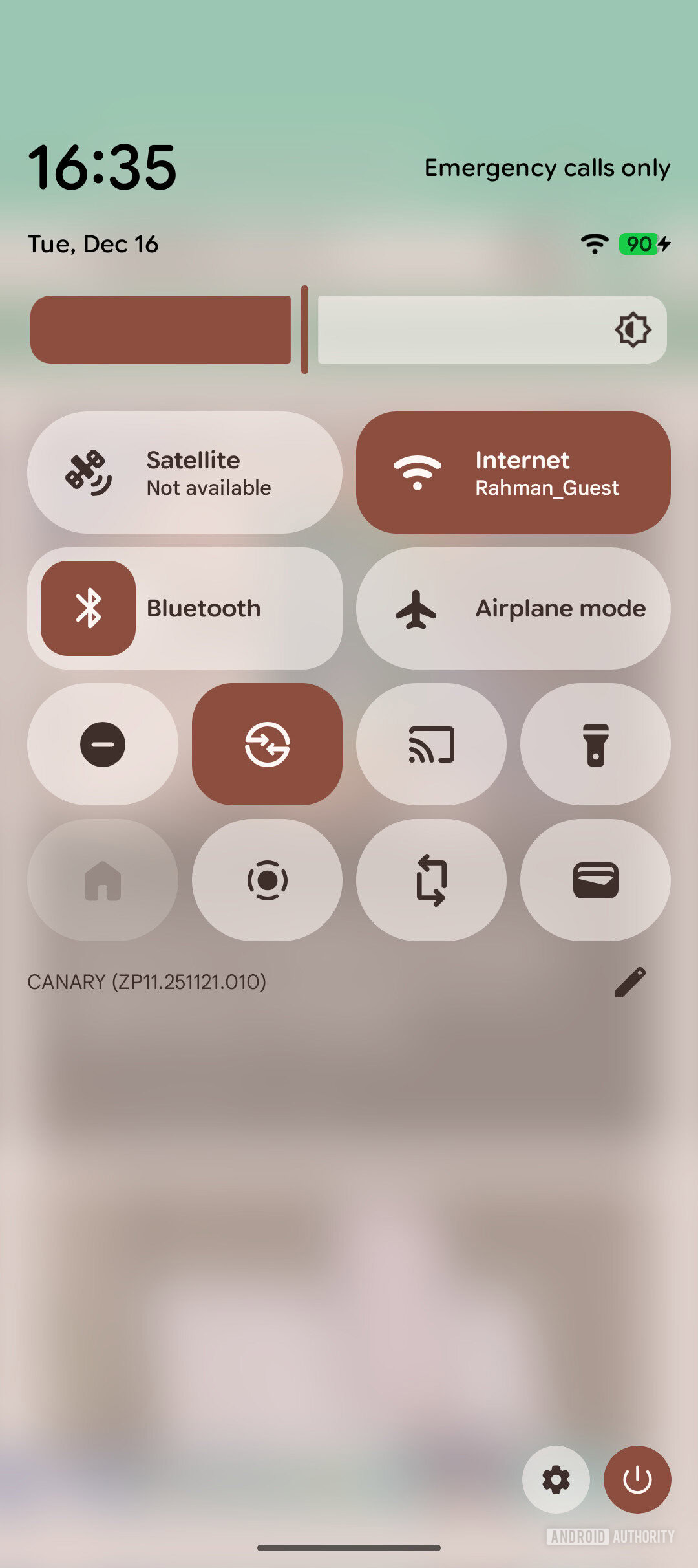 Bloco de configuração rápida de satélite
