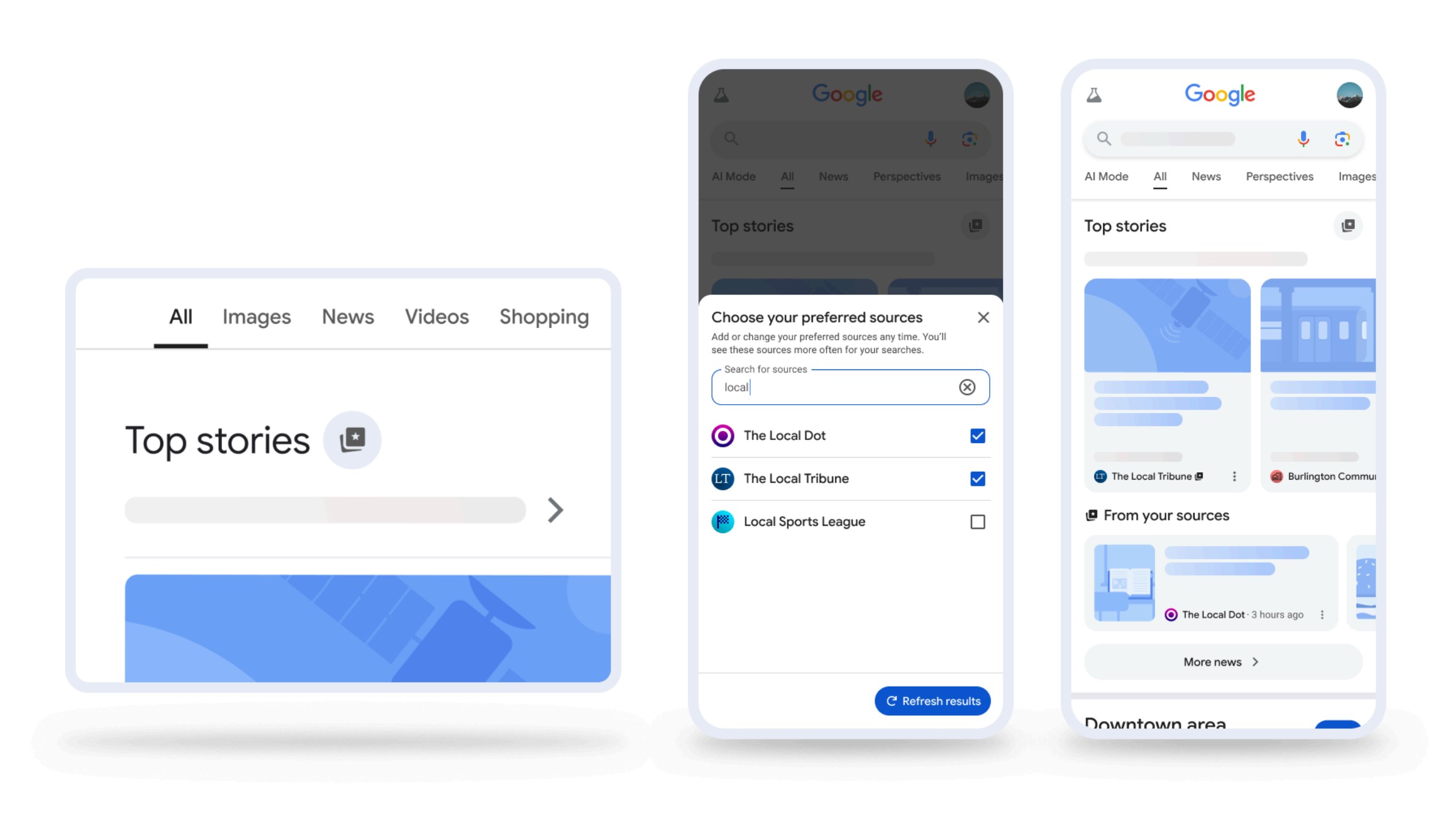 atualização de fontes preferenciais da pesquisa do Google atualização de fontes preferenciais da pesquisa do Google