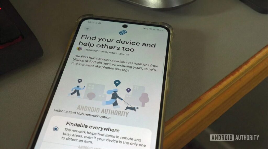 O Google torna o Find Hub parte do processo de configuração do Android
