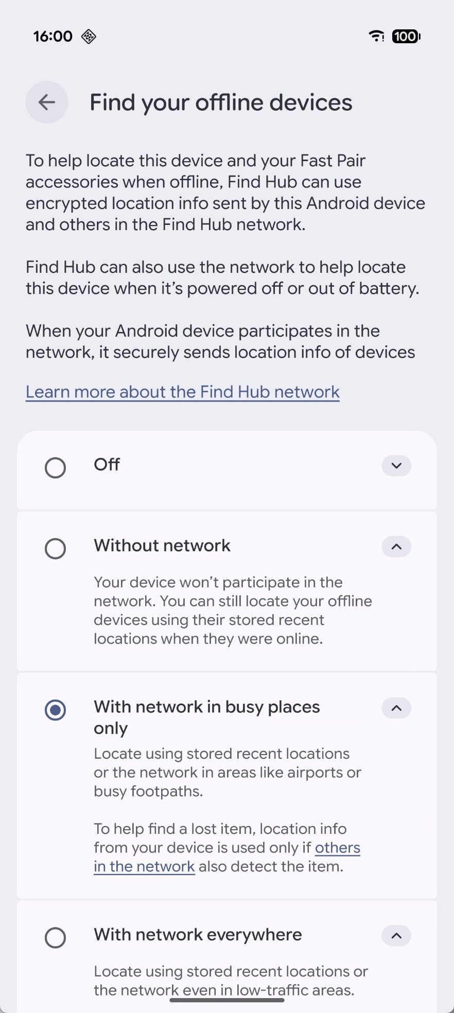 Encontre as configurações de rede do Hub no Android 1