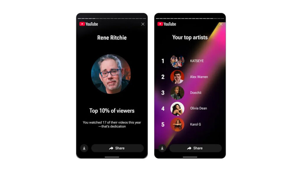 O YouTube se junta à festa Wrapped e lança seu primeiro Recap