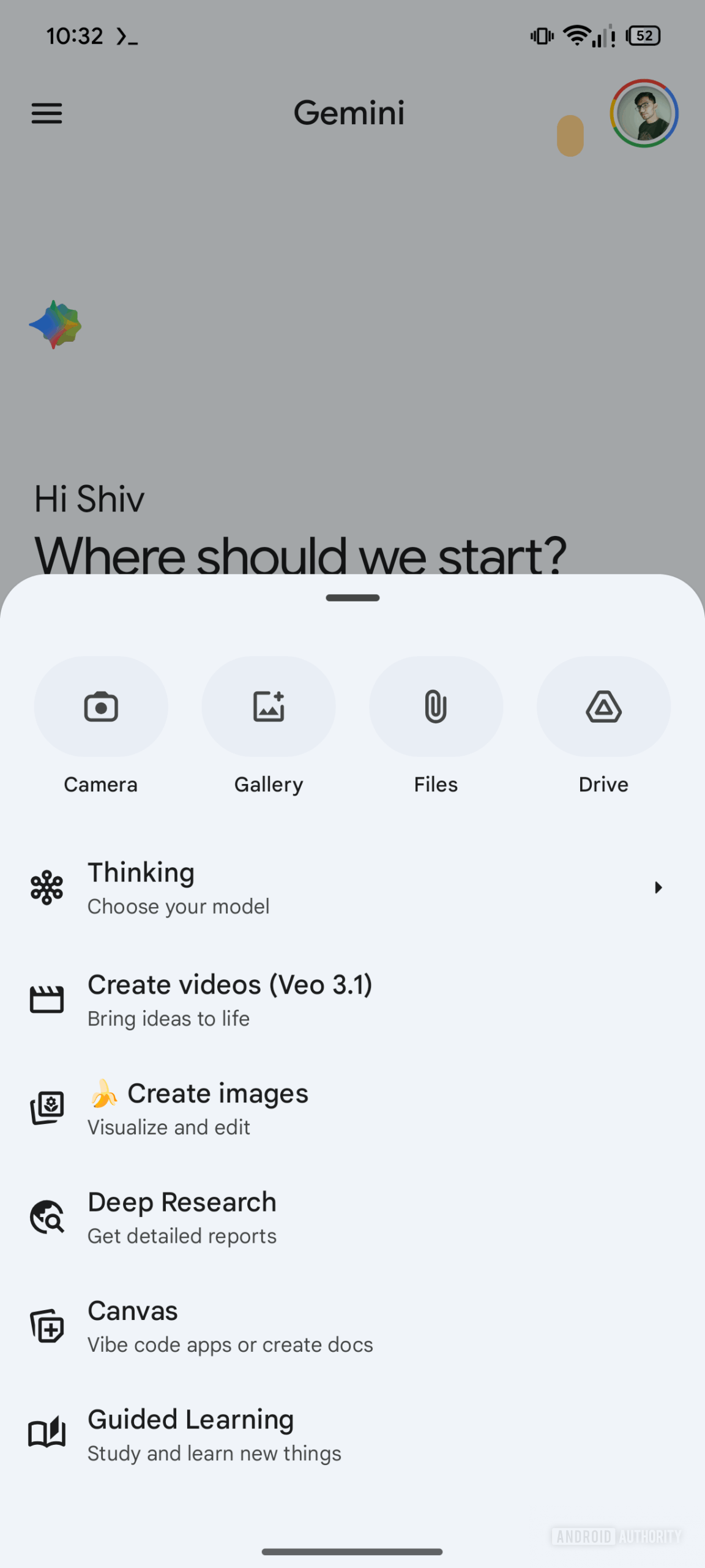 planilha de ferramentas do Google Gemini montada ebug