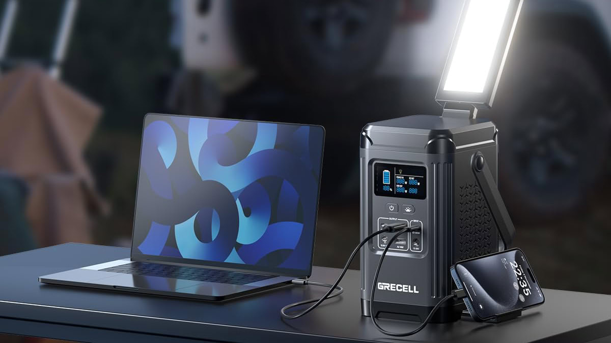 Estação de energia portátil GRECELL 240W em laptop de carregamento de mesa Estação de energia portátil GRECELL 240W em laptop de carregamento de mesa