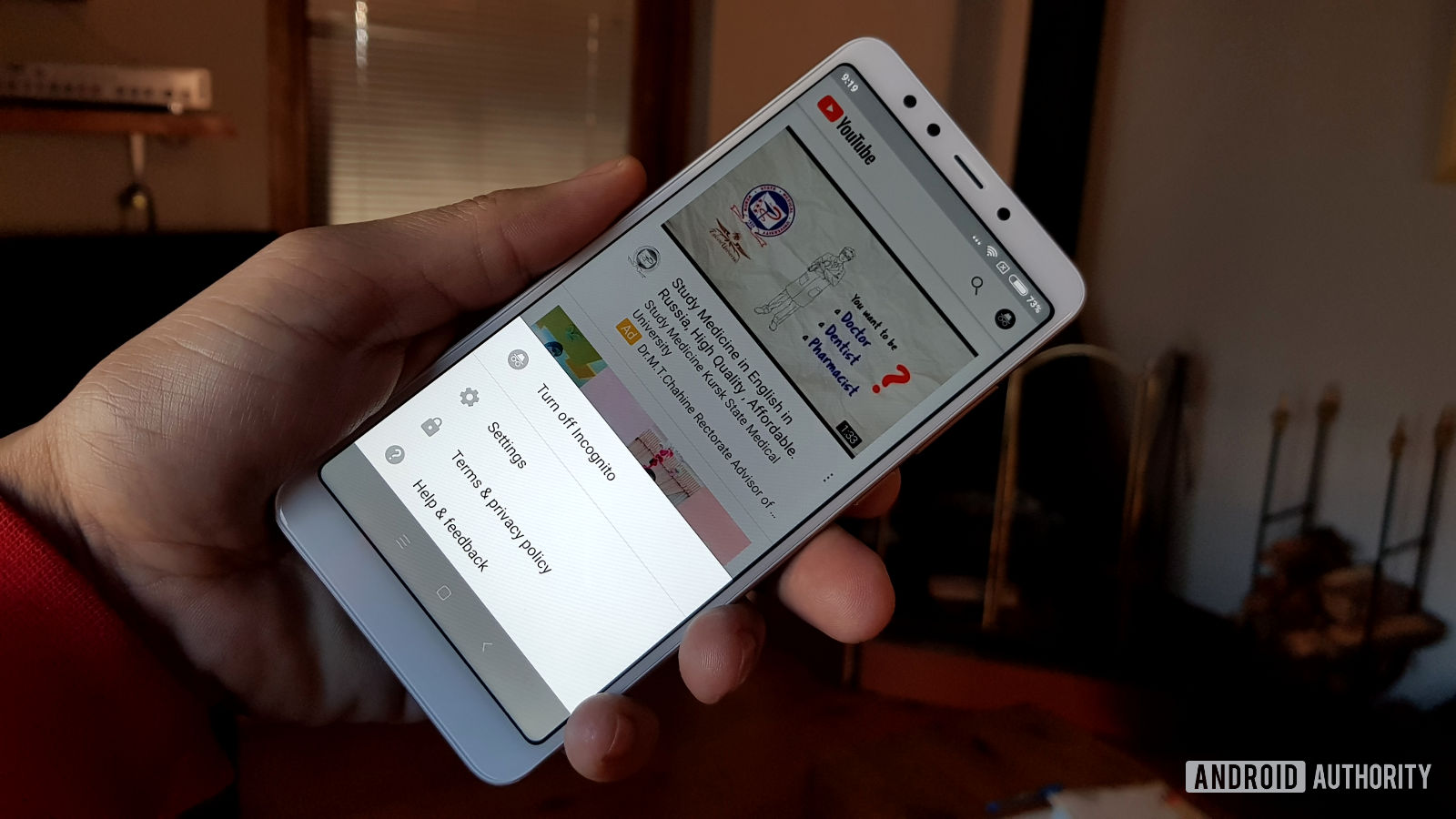 modo anônimo do youtube no telefone Modo de navegação anônima no YouTube.