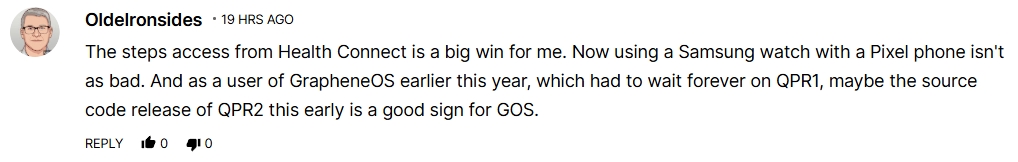 Comentários do leitor sobre o Android 16 QPR2 ser uma grande atualização