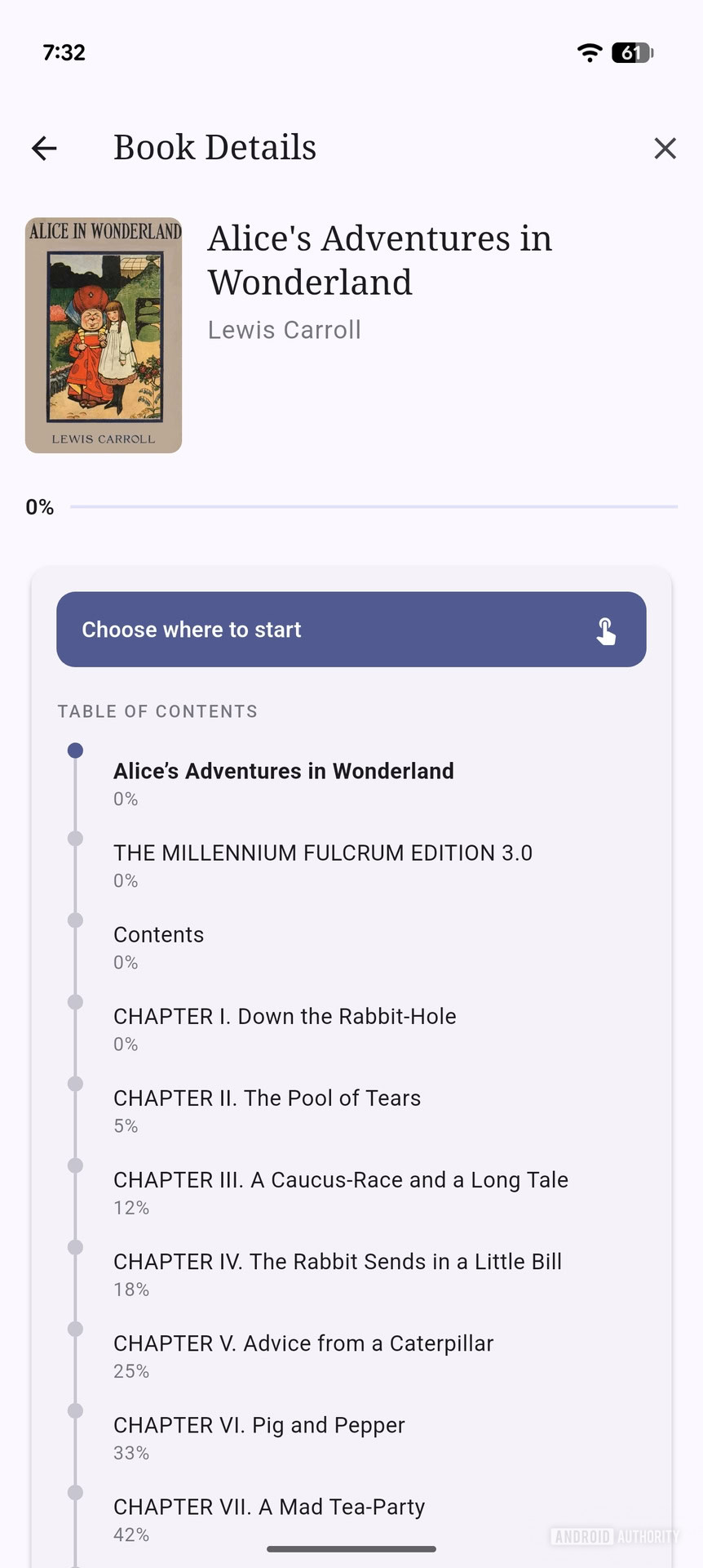 Seriatim Reader no Android Aplicativo de leitura gratuito para leitura de uma frase (10)