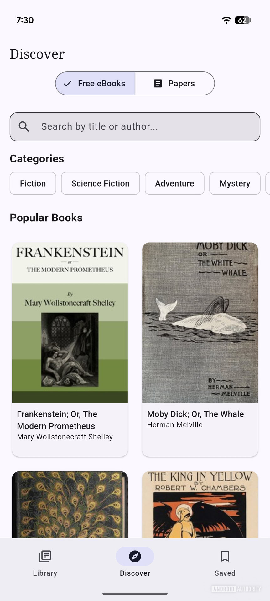 Seriatim Reader no Android Aplicativo de leitura gratuito para leitura de uma frase (5)
