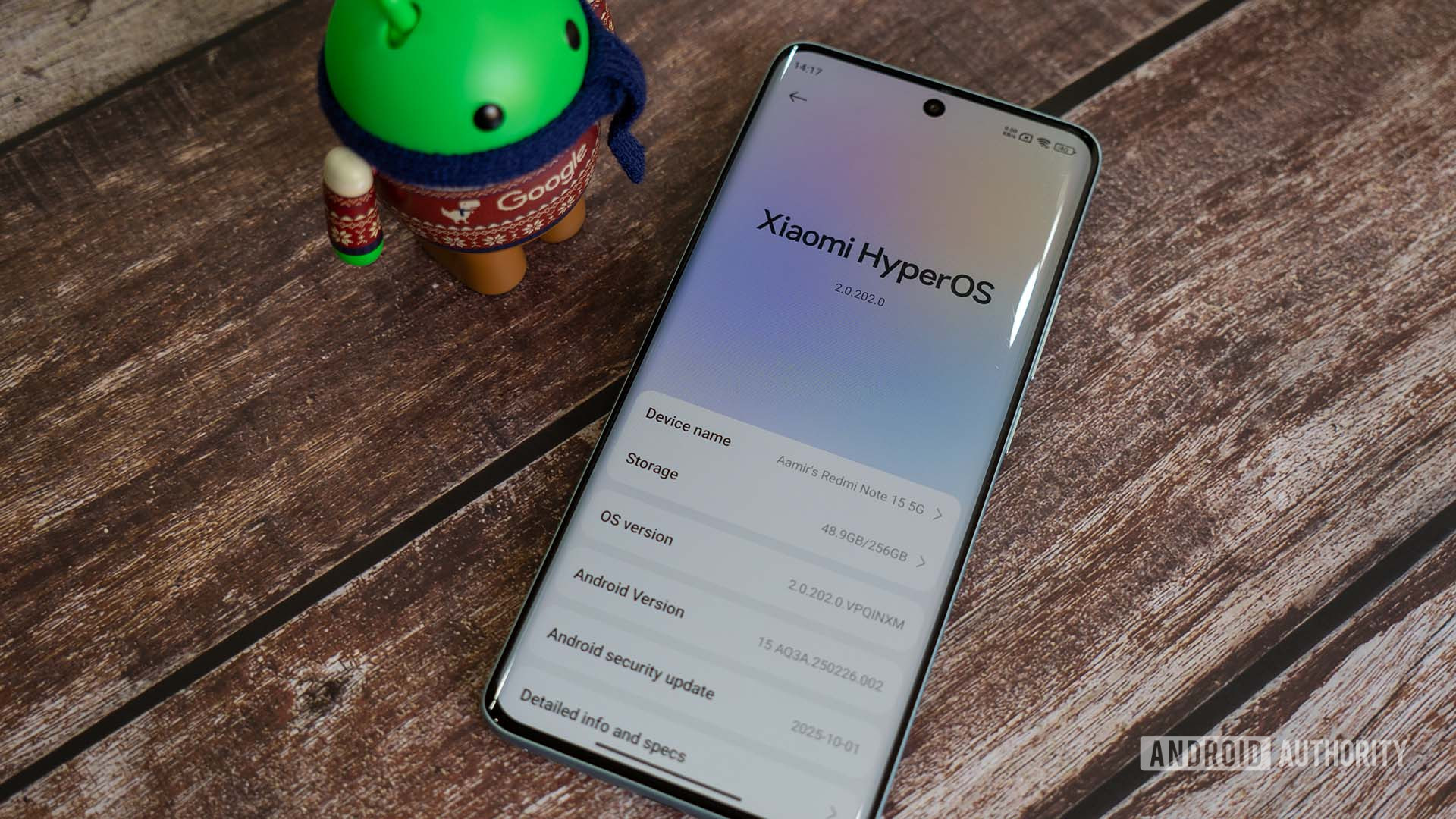 Xiaomi Redmi Note 15 mostrando tela do Hyper OS 2 Xiaomi Redmi Nota 15 4