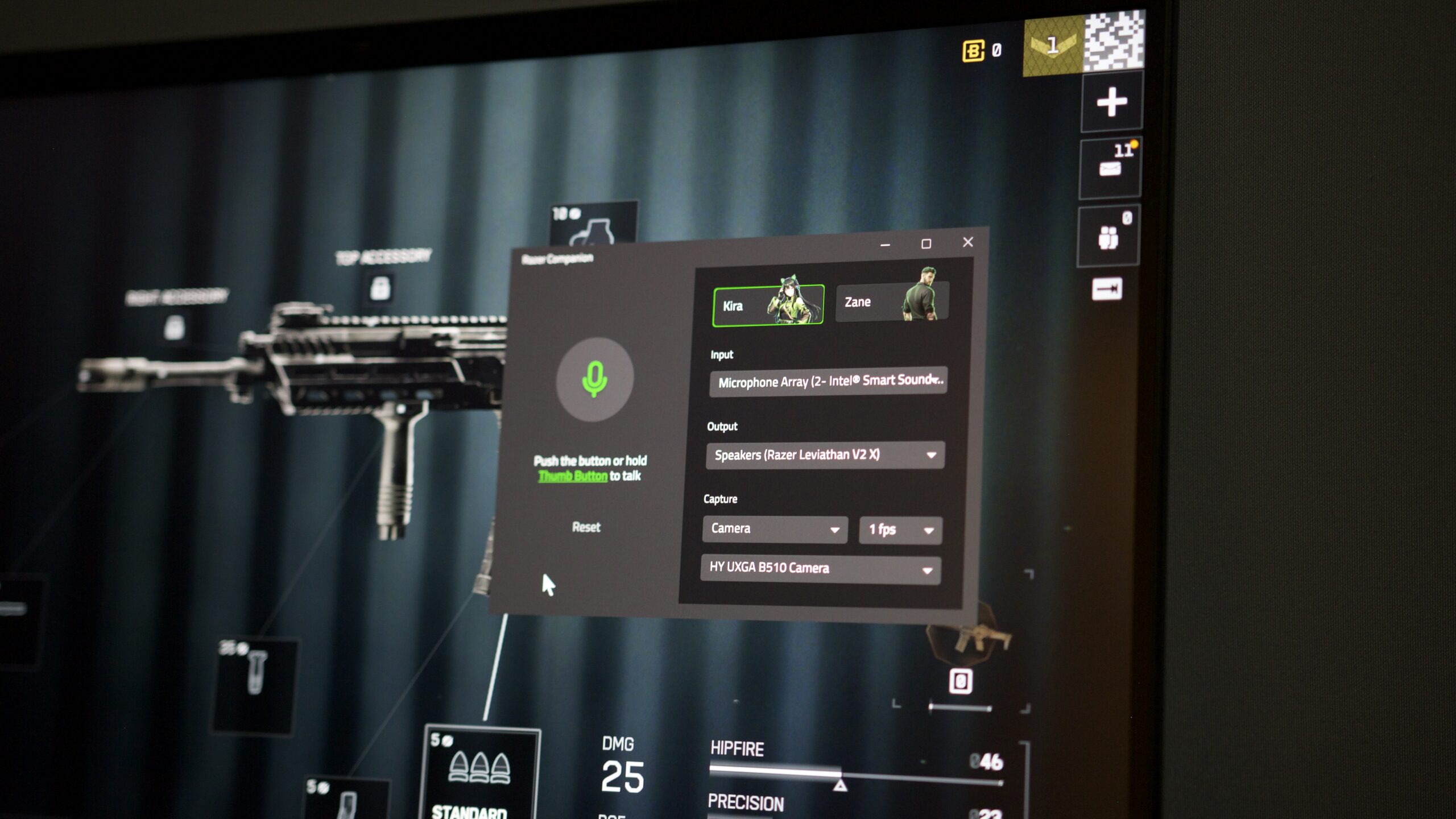 Aplicativo de software de computador Razer Project AVA.