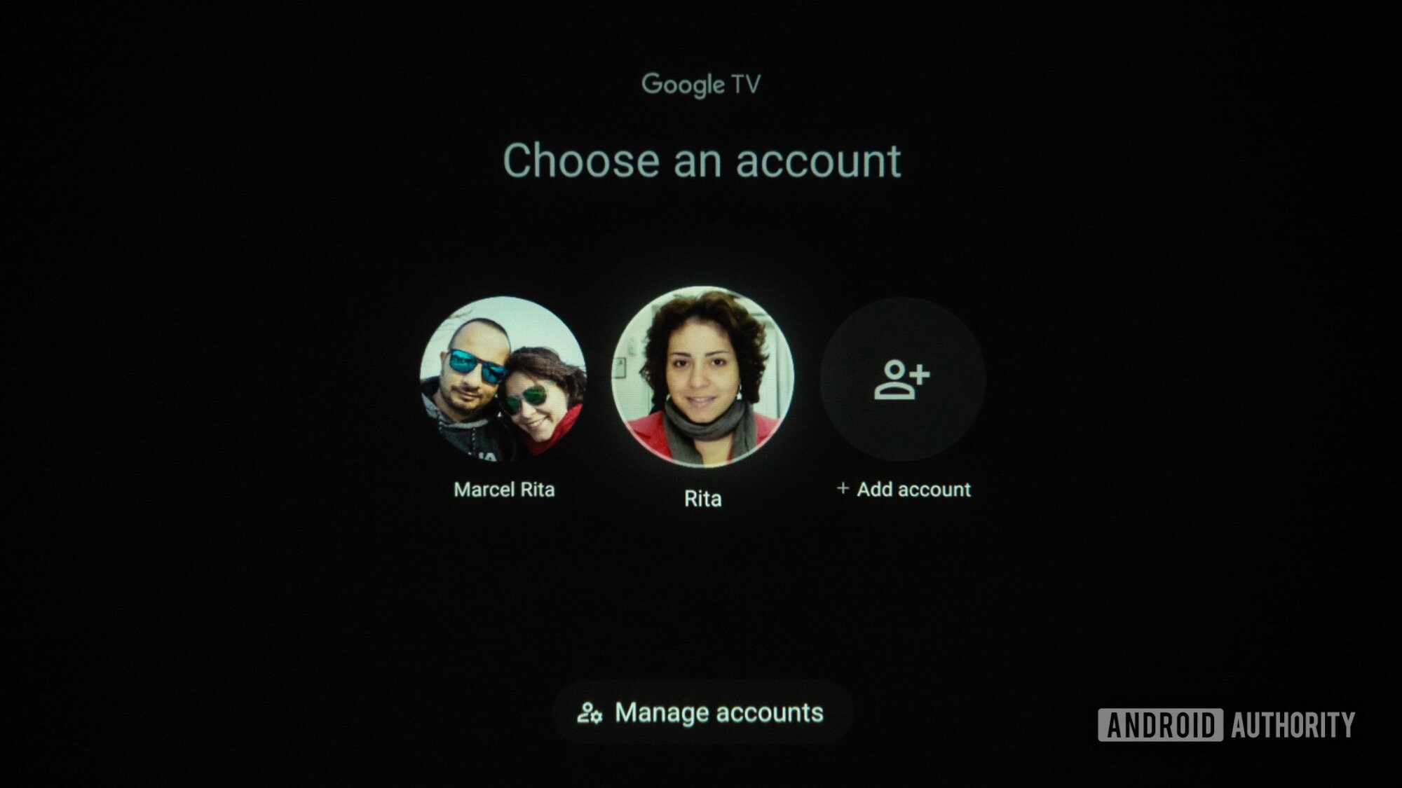 alternador de perfil do Google TV alternador de perfil do Google TV