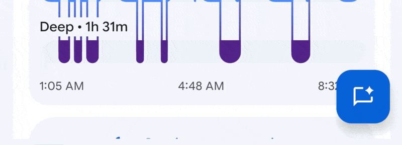Animação pull-to-refresh do Fitbit