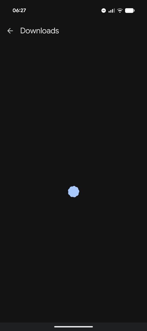 Animação de carregamento expressivo da Google Play Store