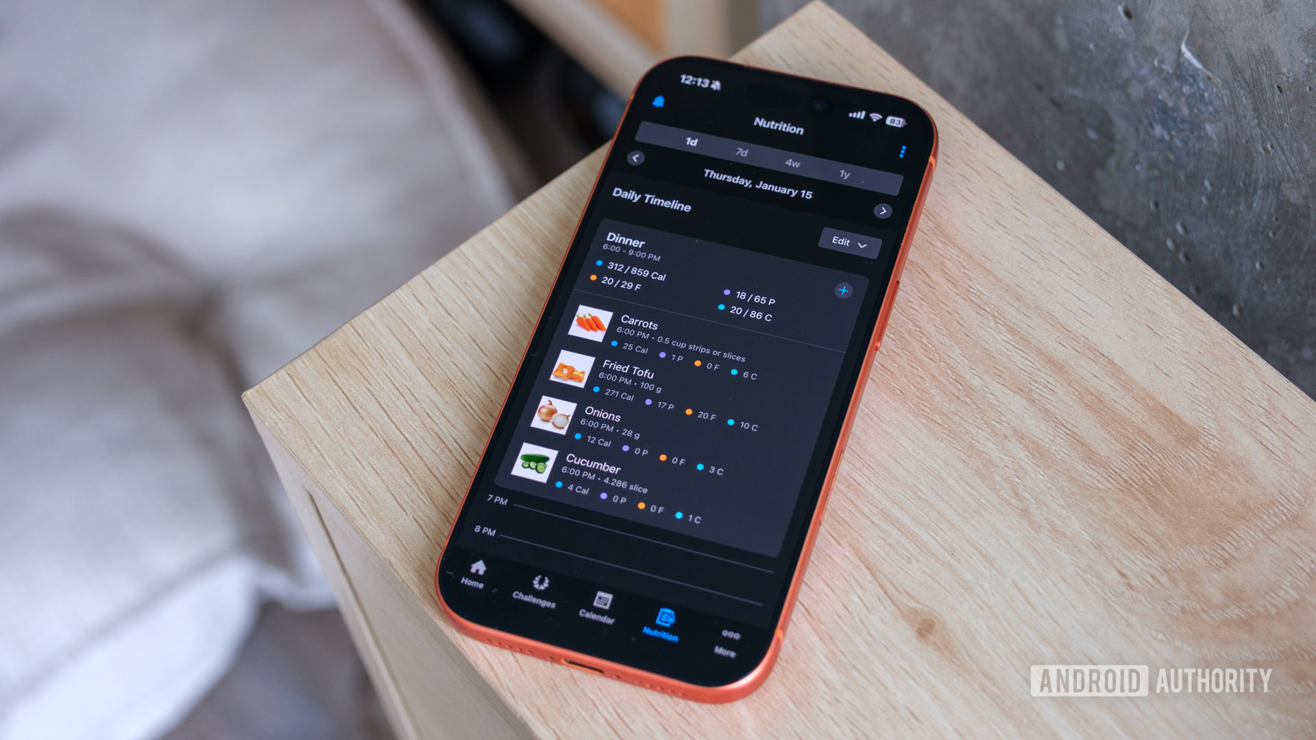 garmin nutrição rastreando alimentos