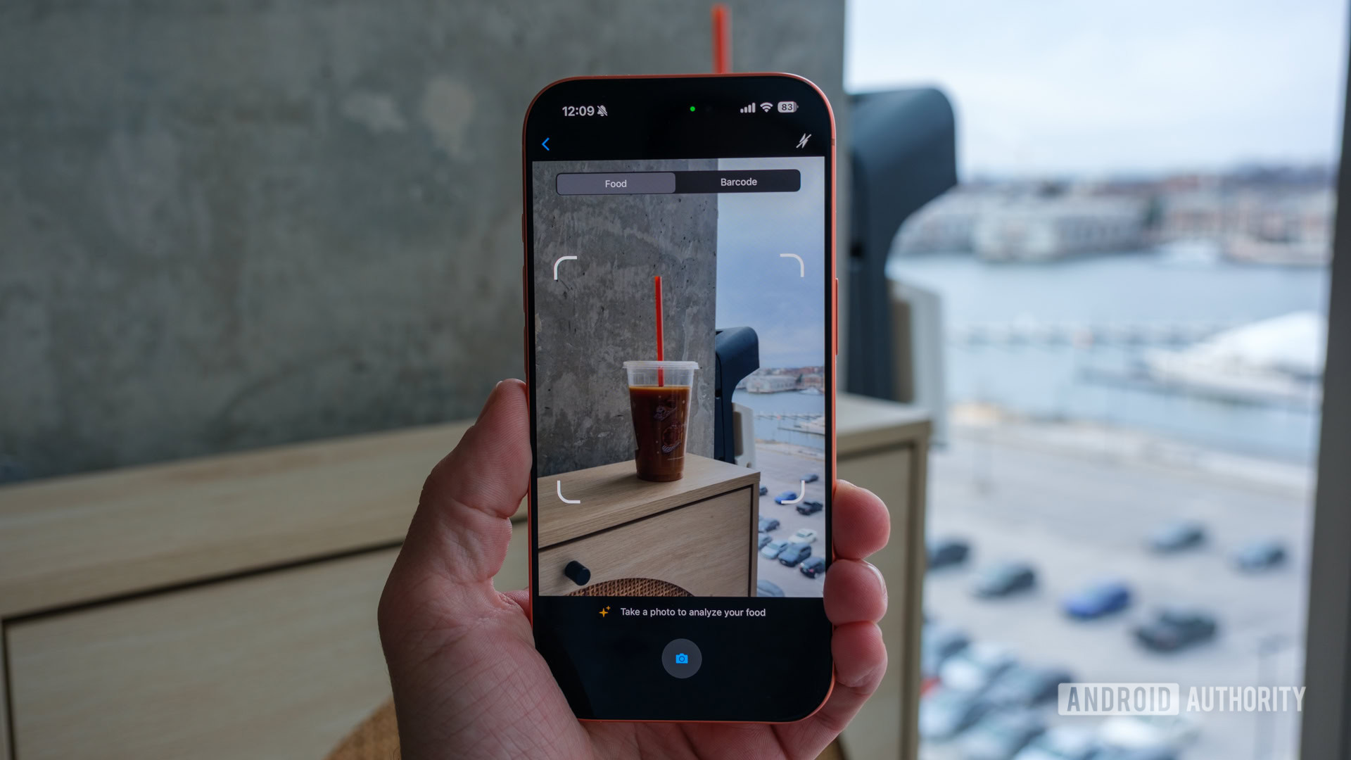 interface de foto de rastreamento de nutrição garmin
